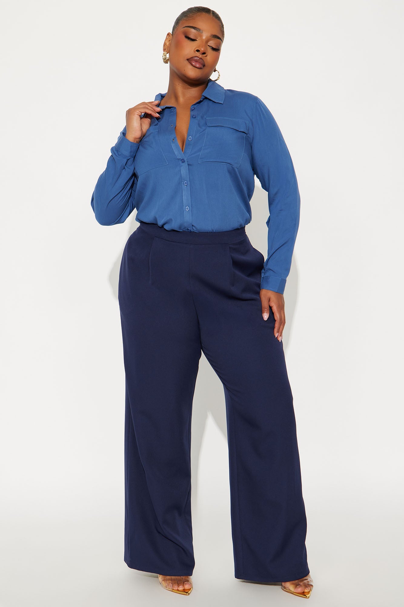 You Better Work Shirt II - Dusty Blue