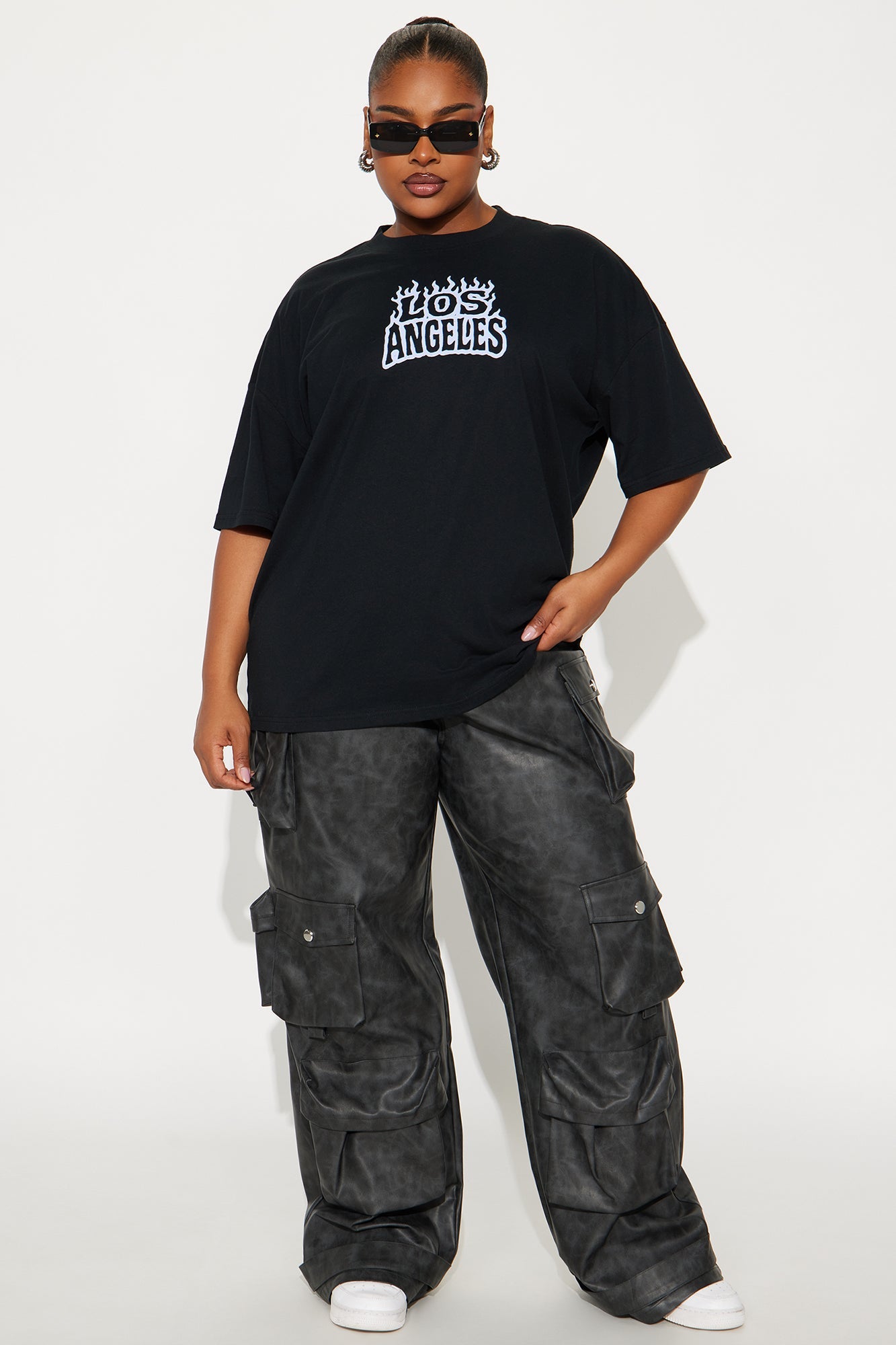 Los Angeles Heat Oversize Tshirt - Black