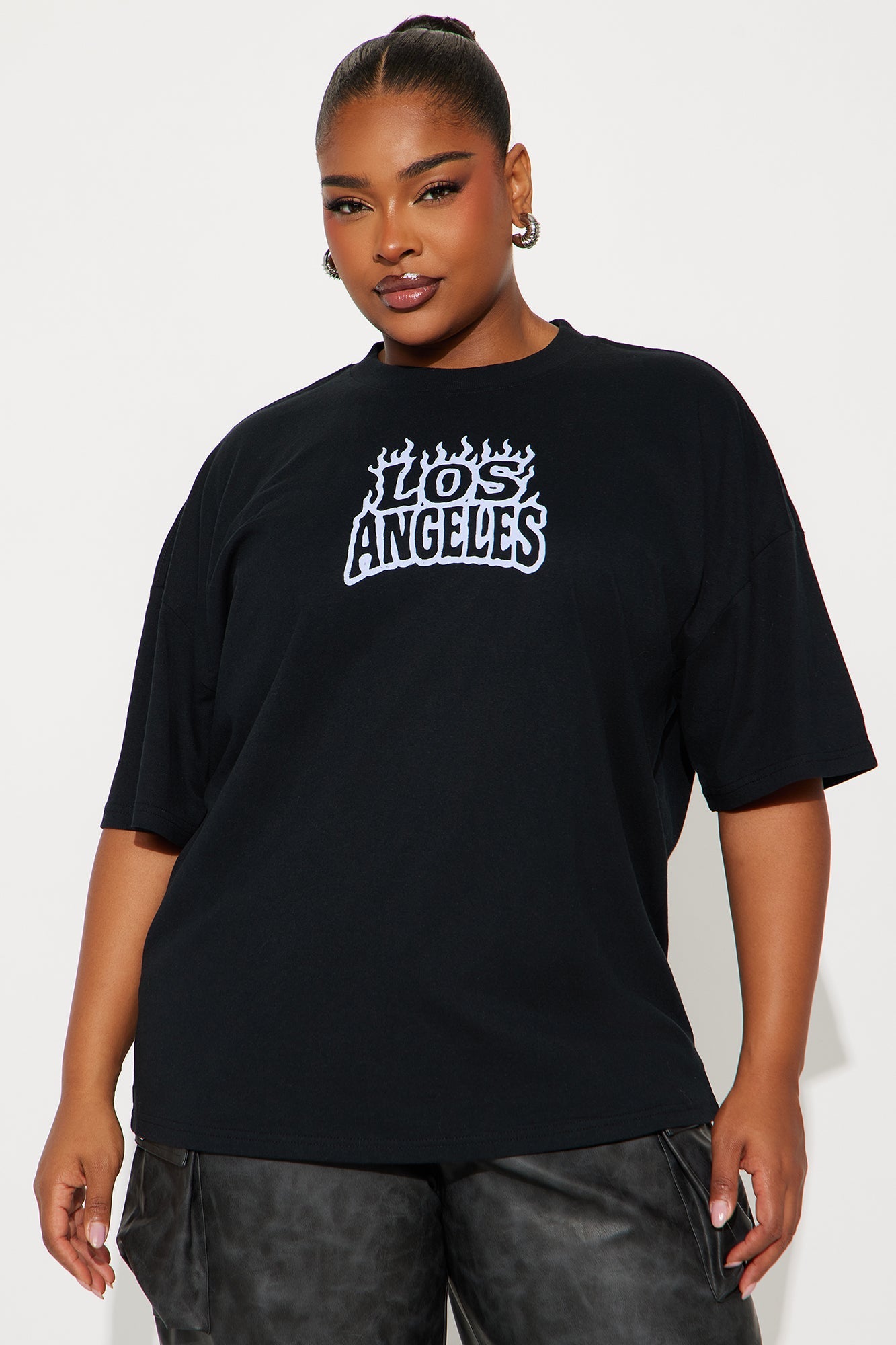 Los Angeles Heat Oversize Tshirt - Black