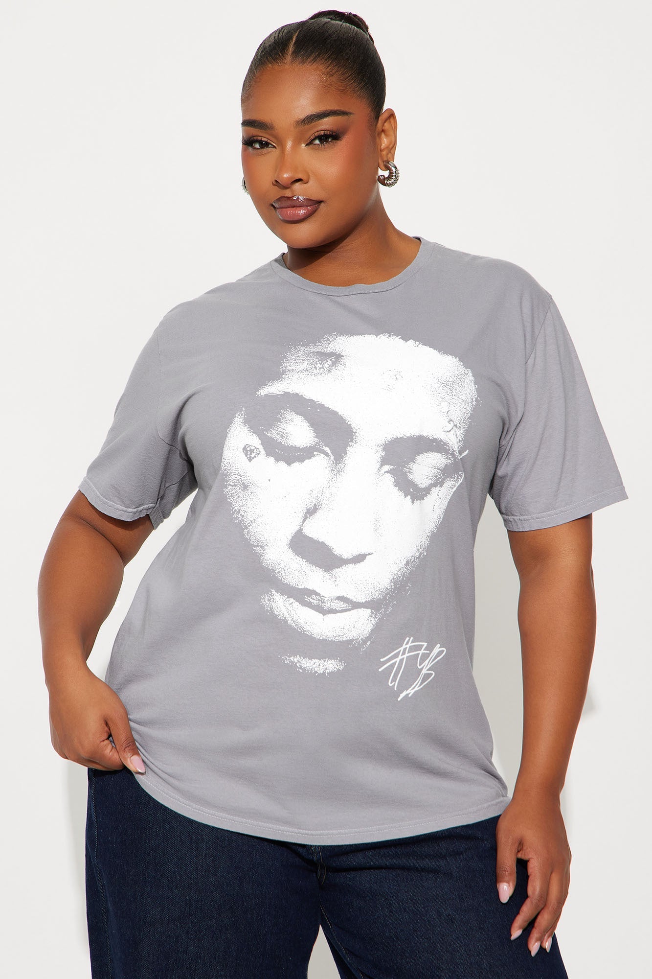 YoungBoy Energy Oversized Tee - Grey