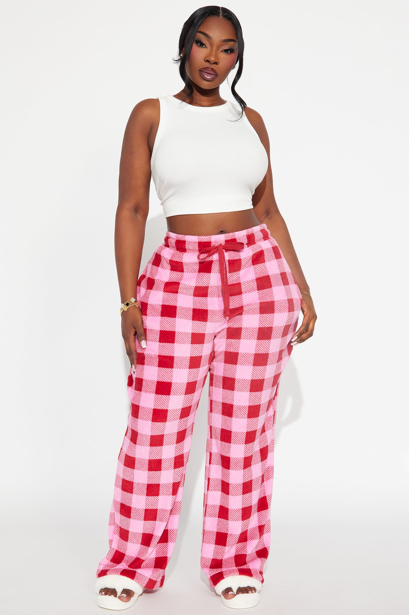 Cozy Moments Plush PJ Pants - Pink