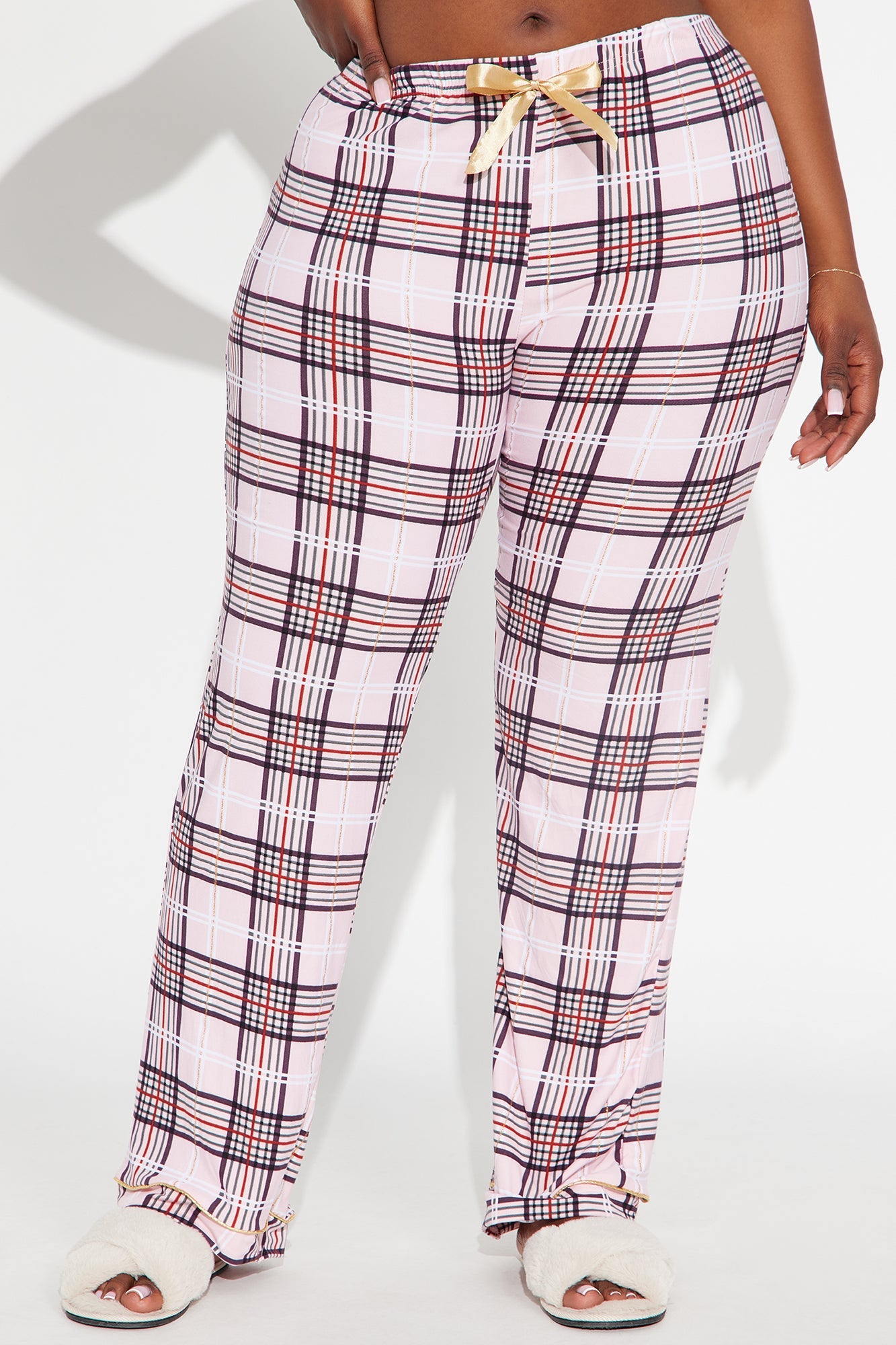 Cozy Cutie Glitter PJ Pants - Pink/combo