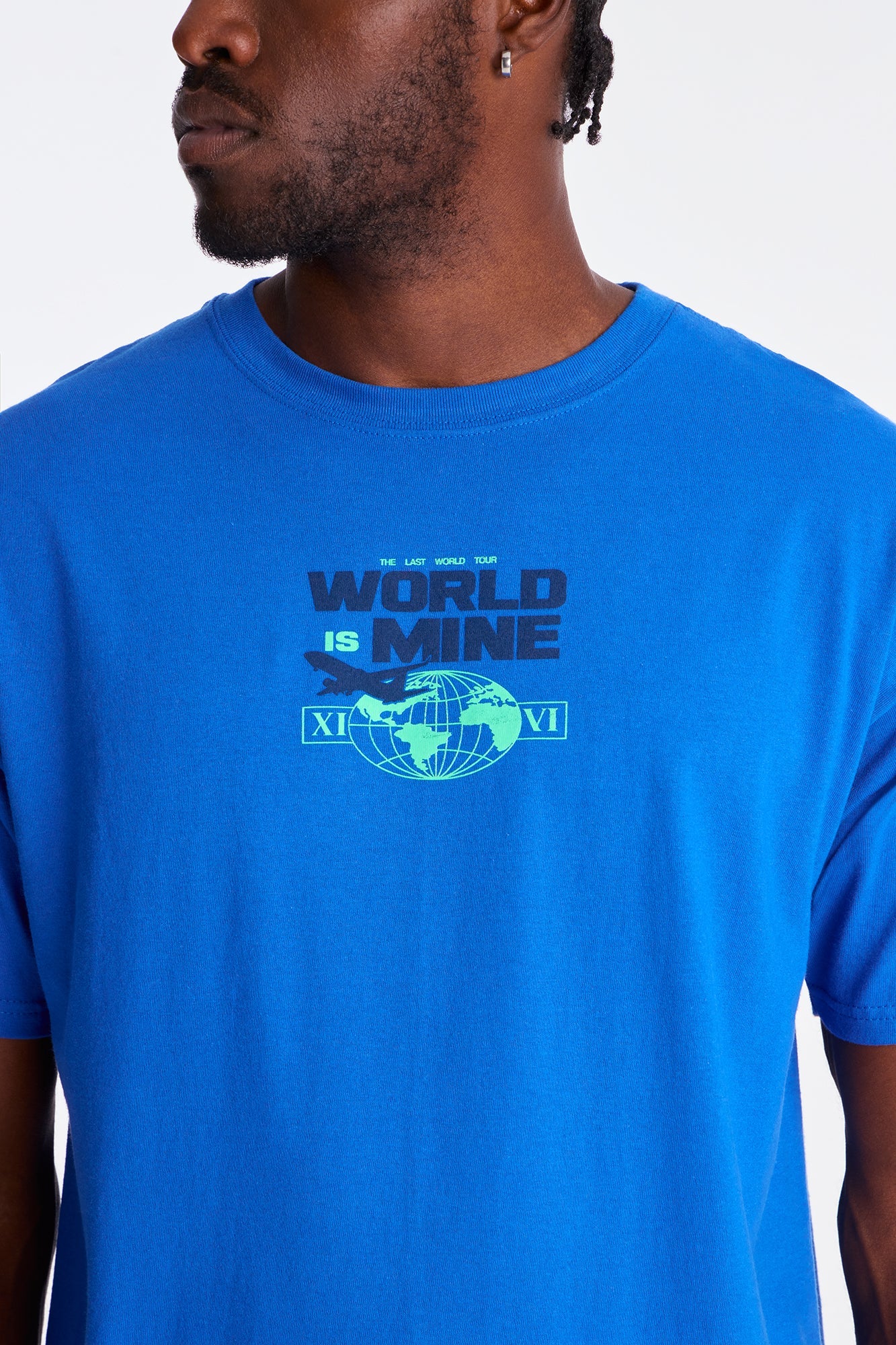 World Is Mine Ours Short Sleeve Tee - Blue
