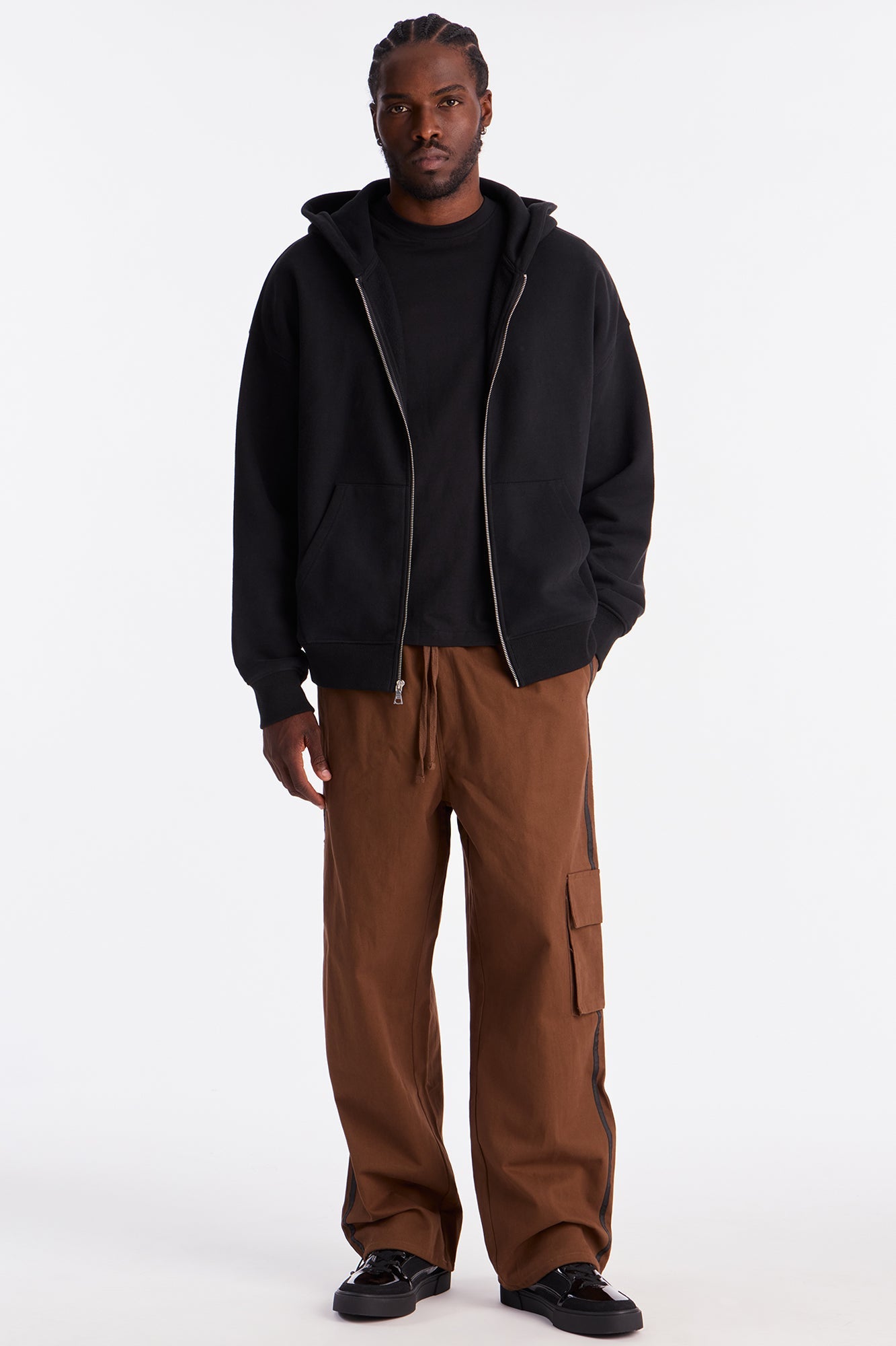 Baggy Run It By Track Pant - Brown
