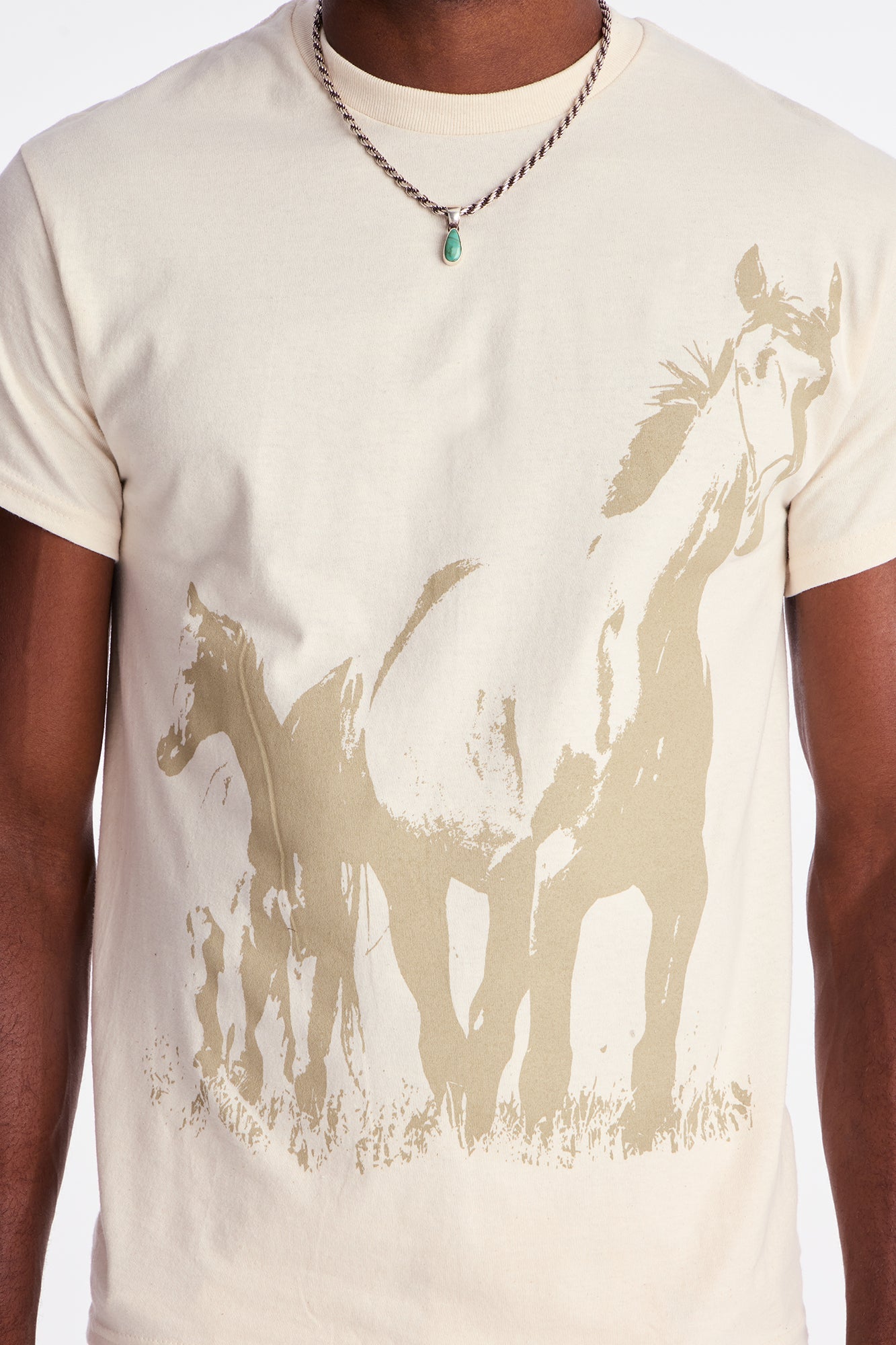 Wild West Stallions Short Sleeve Tee - Natural