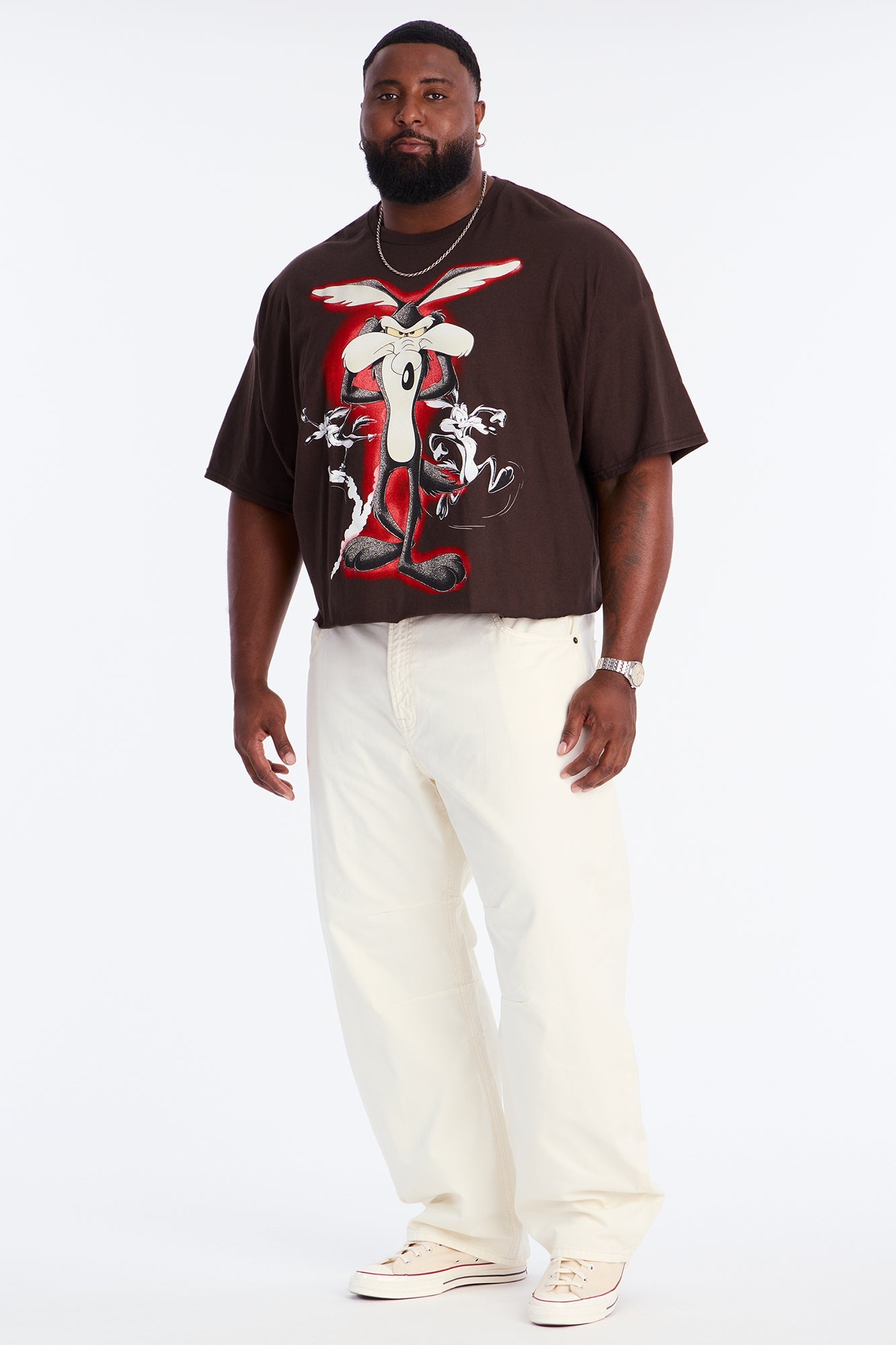 Looney Tunes Crew Short Sleeve Tee - Brown