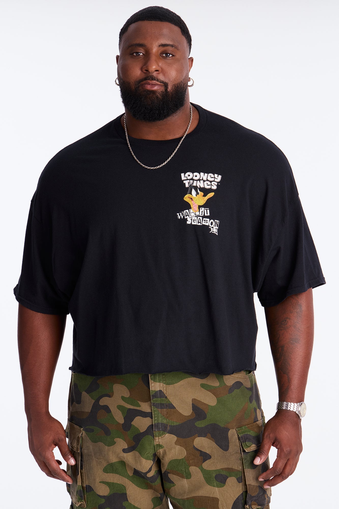 Looney Tunes Wabbit Season Short Sleeve Tee - Black