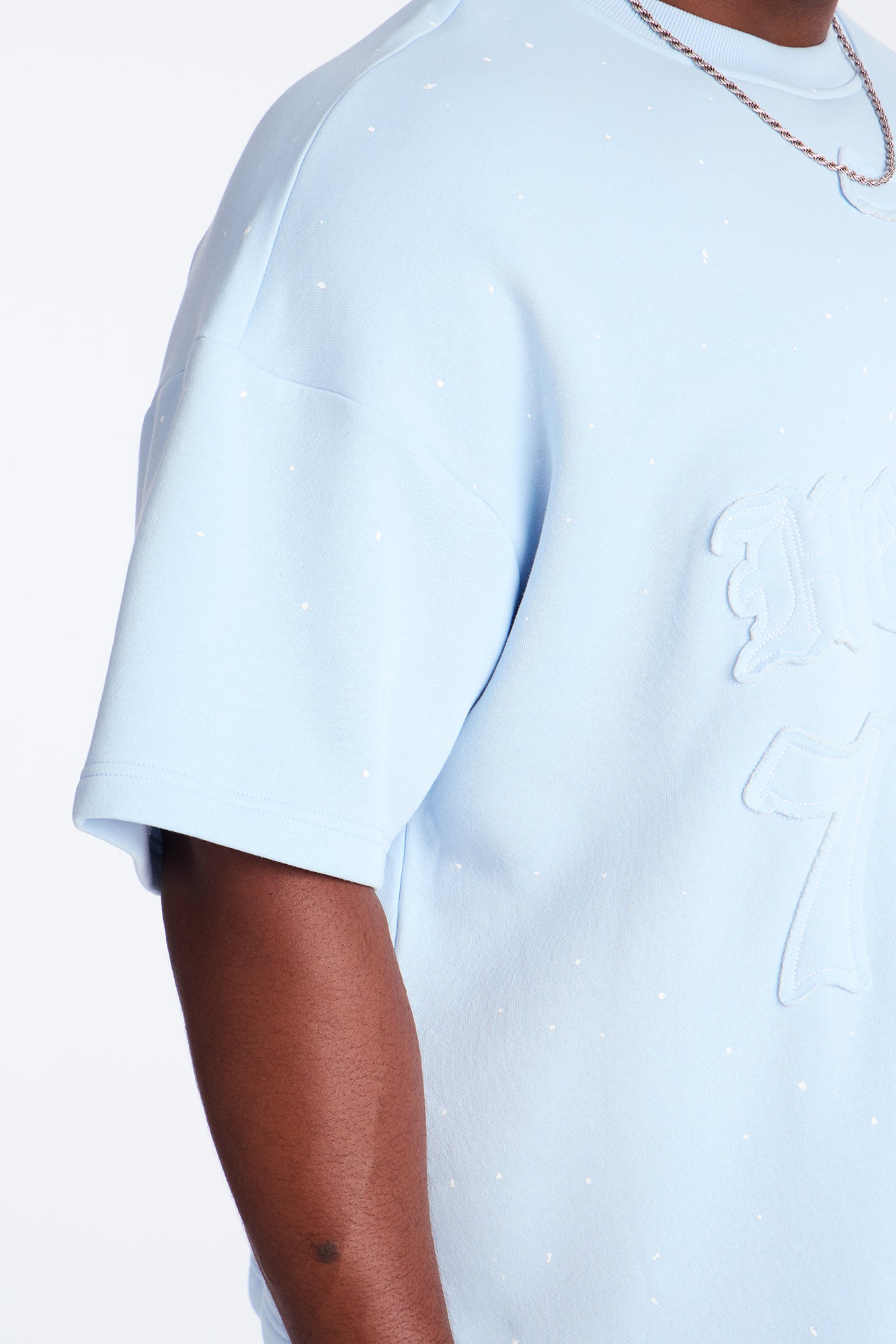 Relaxed Heavensent 777 Short Sleeve Tee - Blue/combo