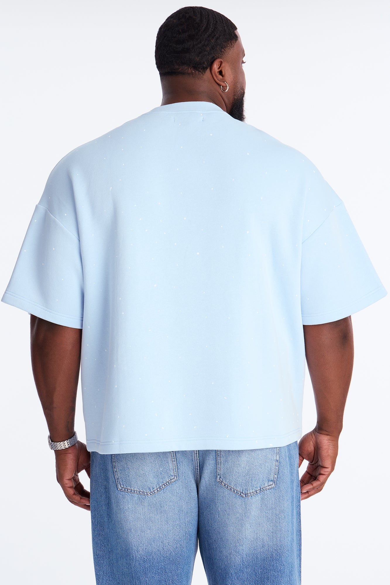 Relaxed Heavensent 777 Short Sleeve Tee - Blue/combo