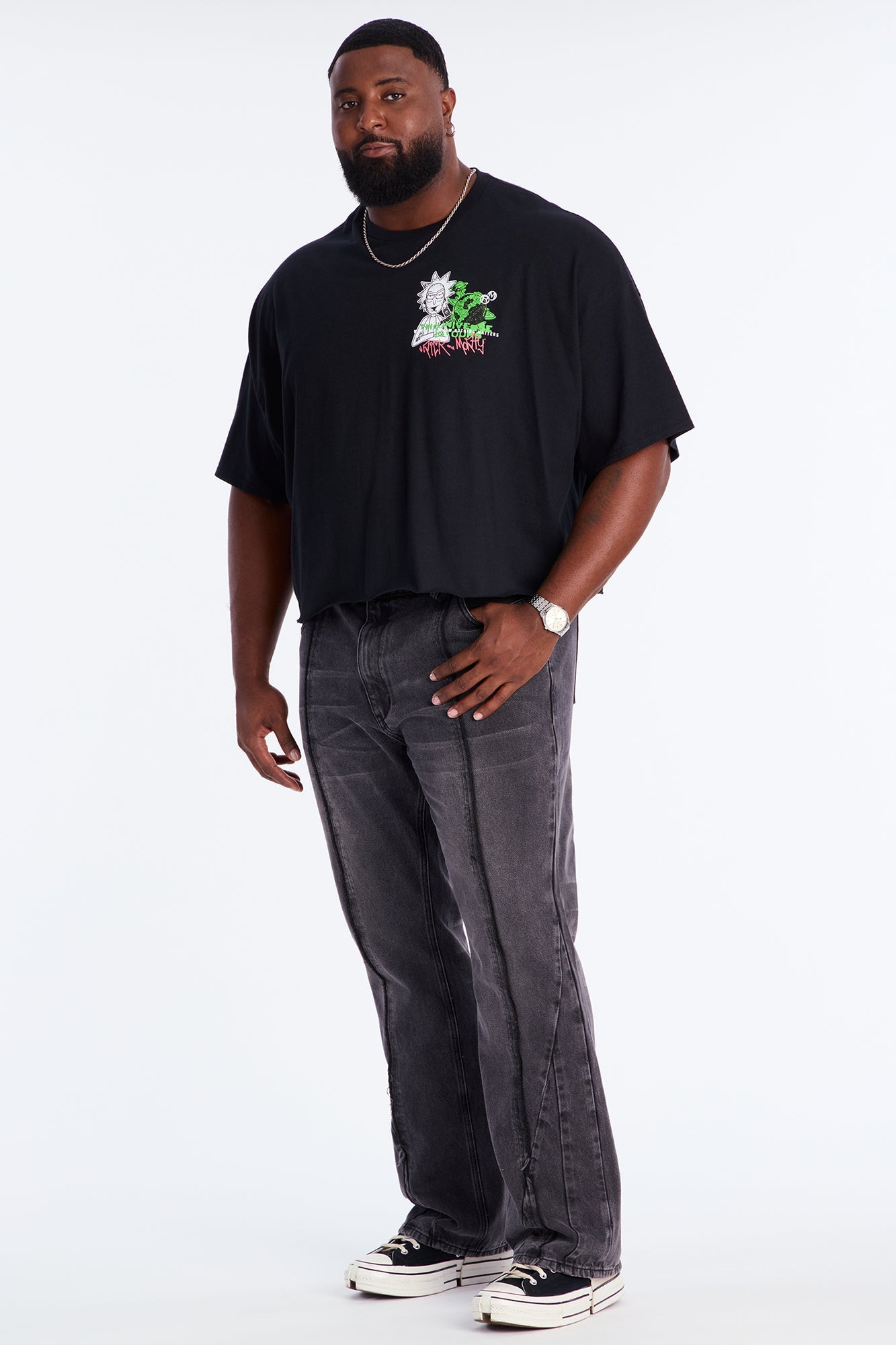 Rick And Morty Universe Short Sleeve Tee - Black