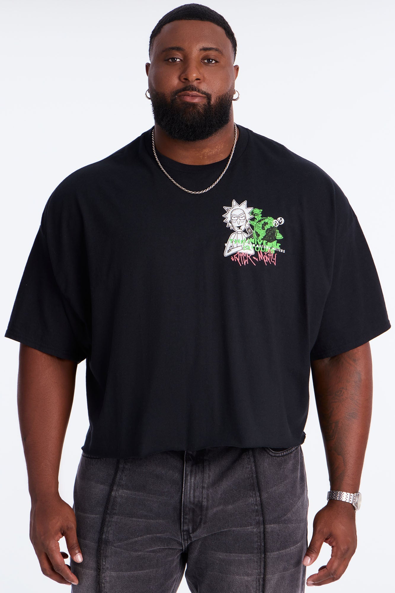 Rick And Morty Universe Short Sleeve Tee - Black