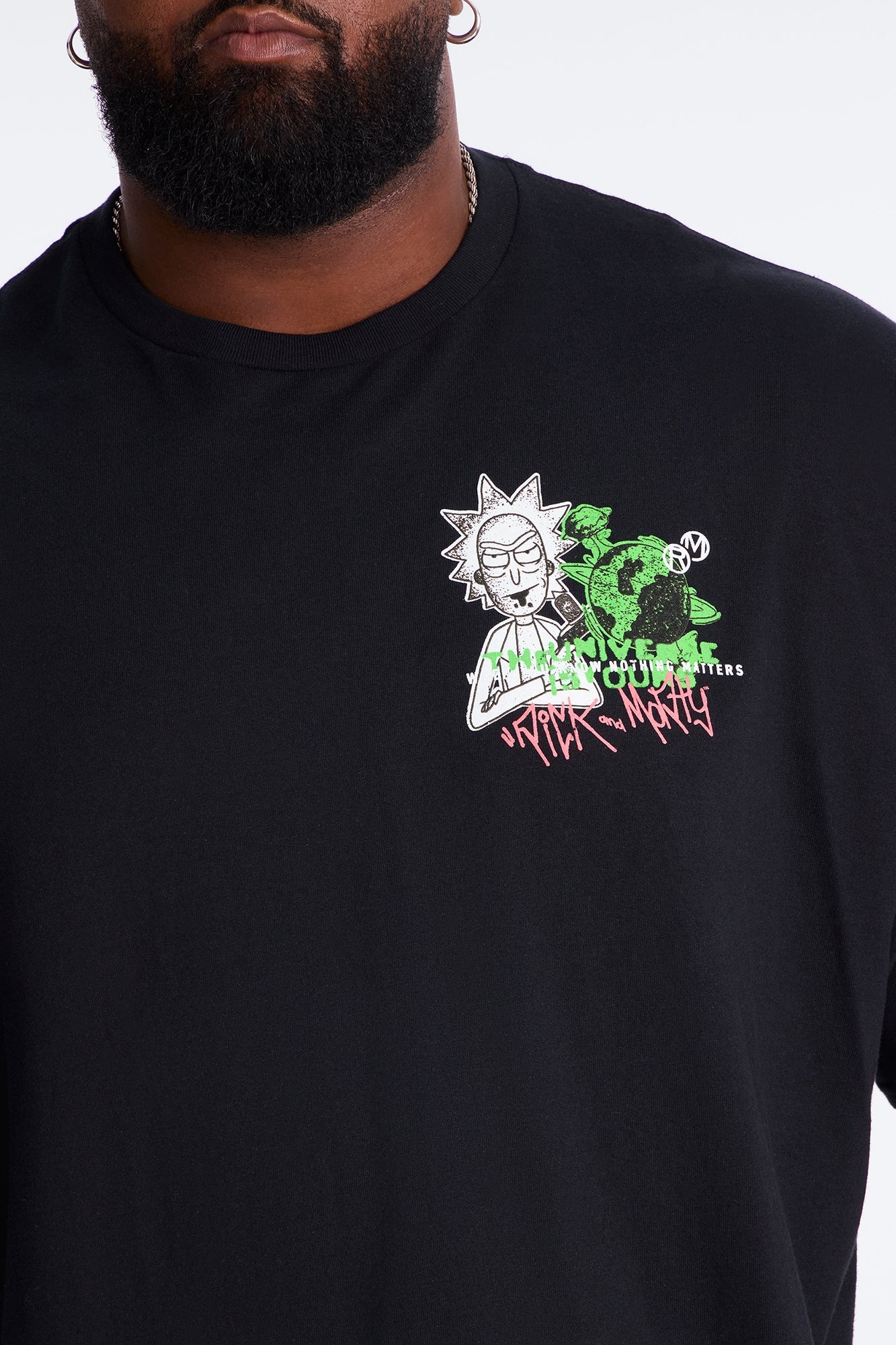 Rick And Morty Universe Short Sleeve Tee - Black