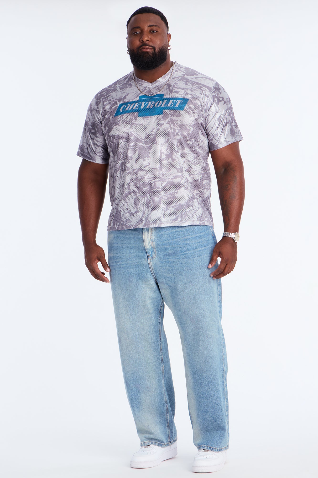 Chevy Woodland Print Mesh Jersey - Camouflage