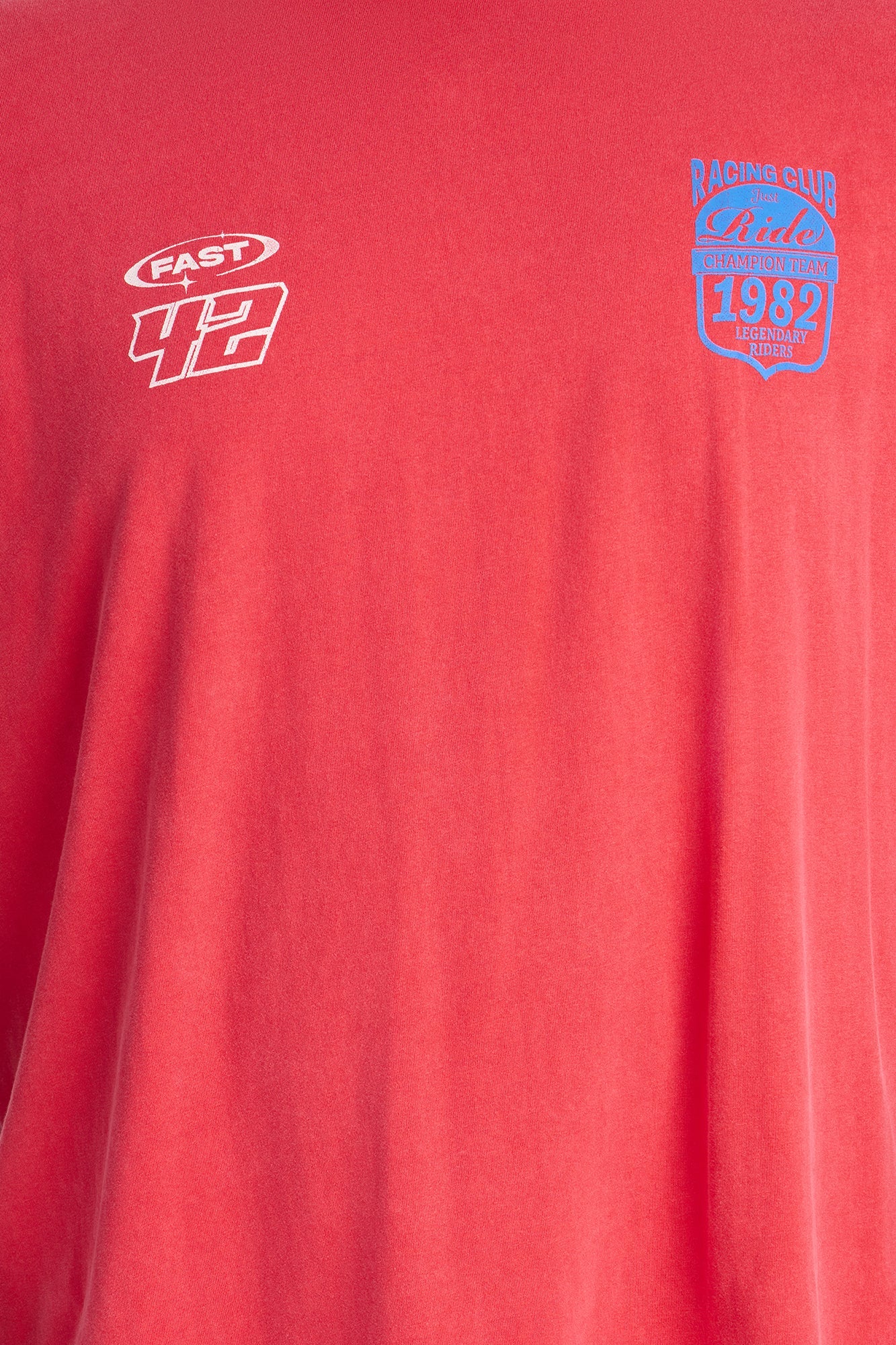 Push Limits Oversized Short Sleeve Tee - Red