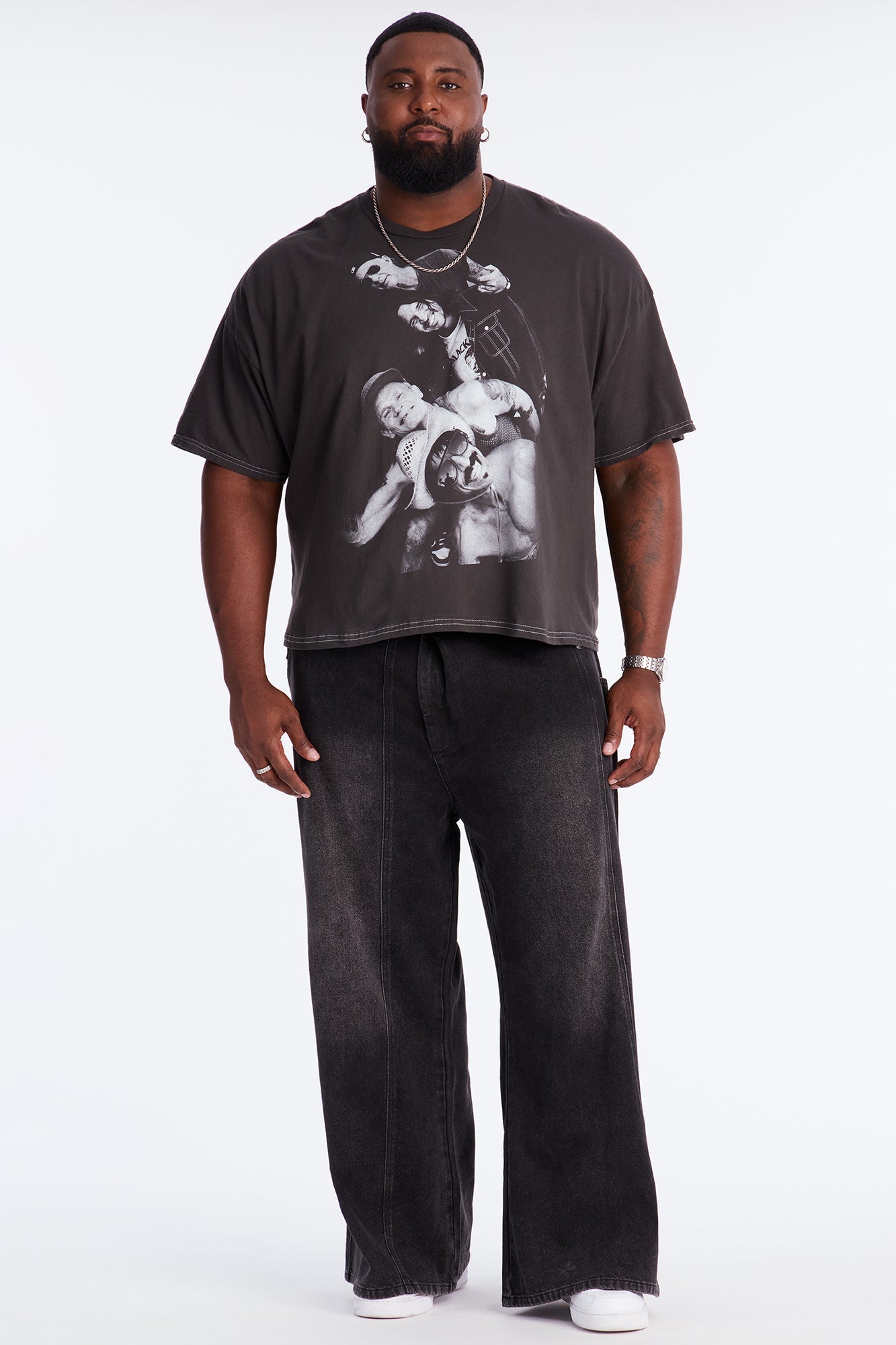 Red Hot Chili Peppers Oversized Short Sleeve Tee - Black Wash