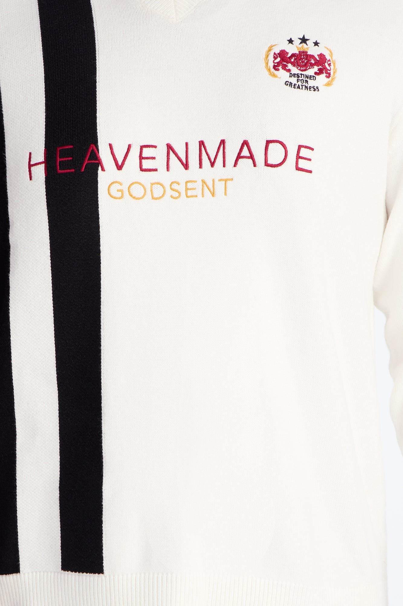 Distant Daydream Vneck Sweater - Off White/combo