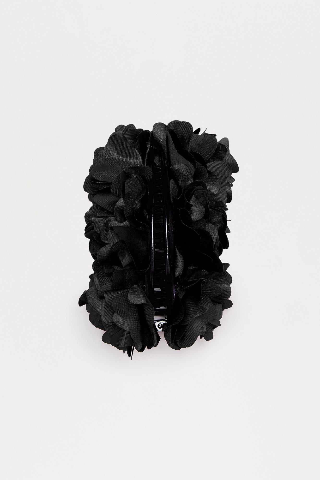 Beauty Of The Night Floral Claw Clip - Black