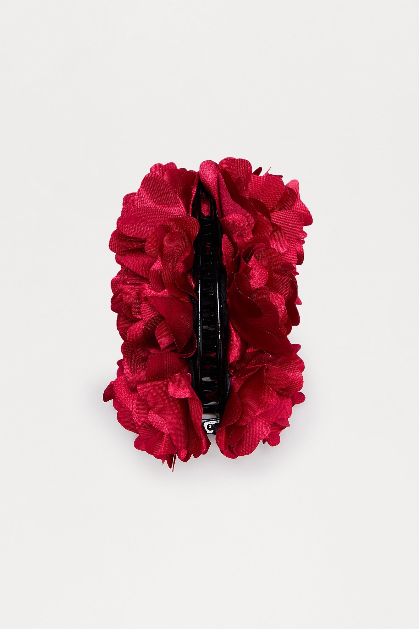 Beauty Of The Night Floral Claw Clip - Red