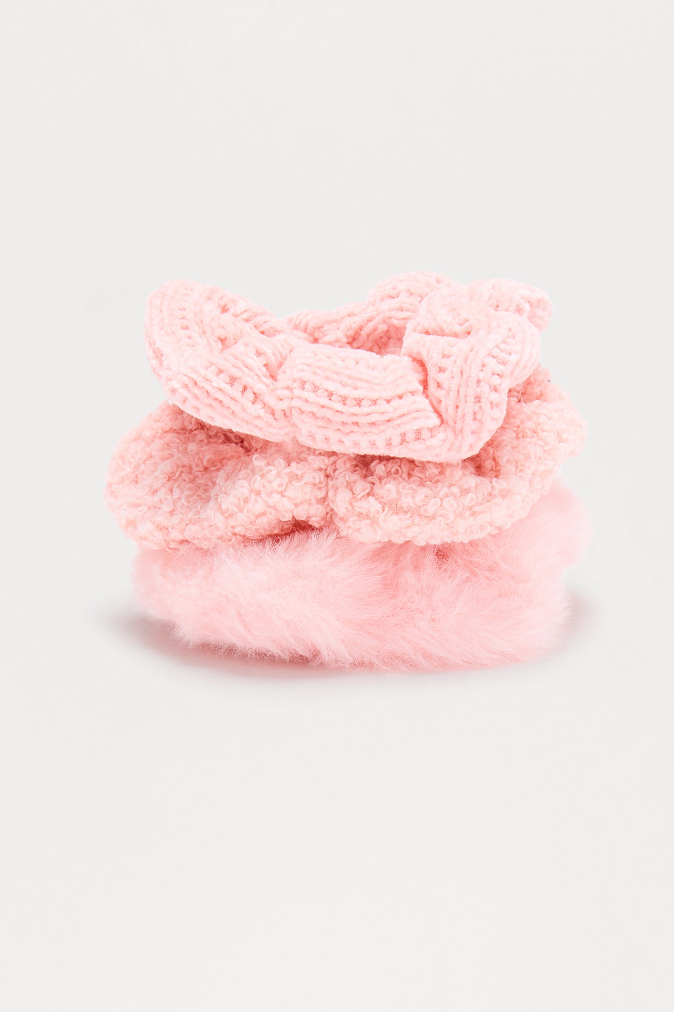 Lazy Hair Do 3 Piece Scrunchie Set - Pink