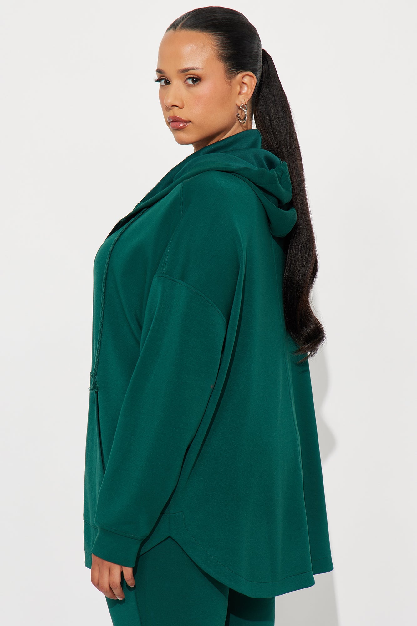 Sarah Ultra Soft Zip Up Hoodie - Hunter