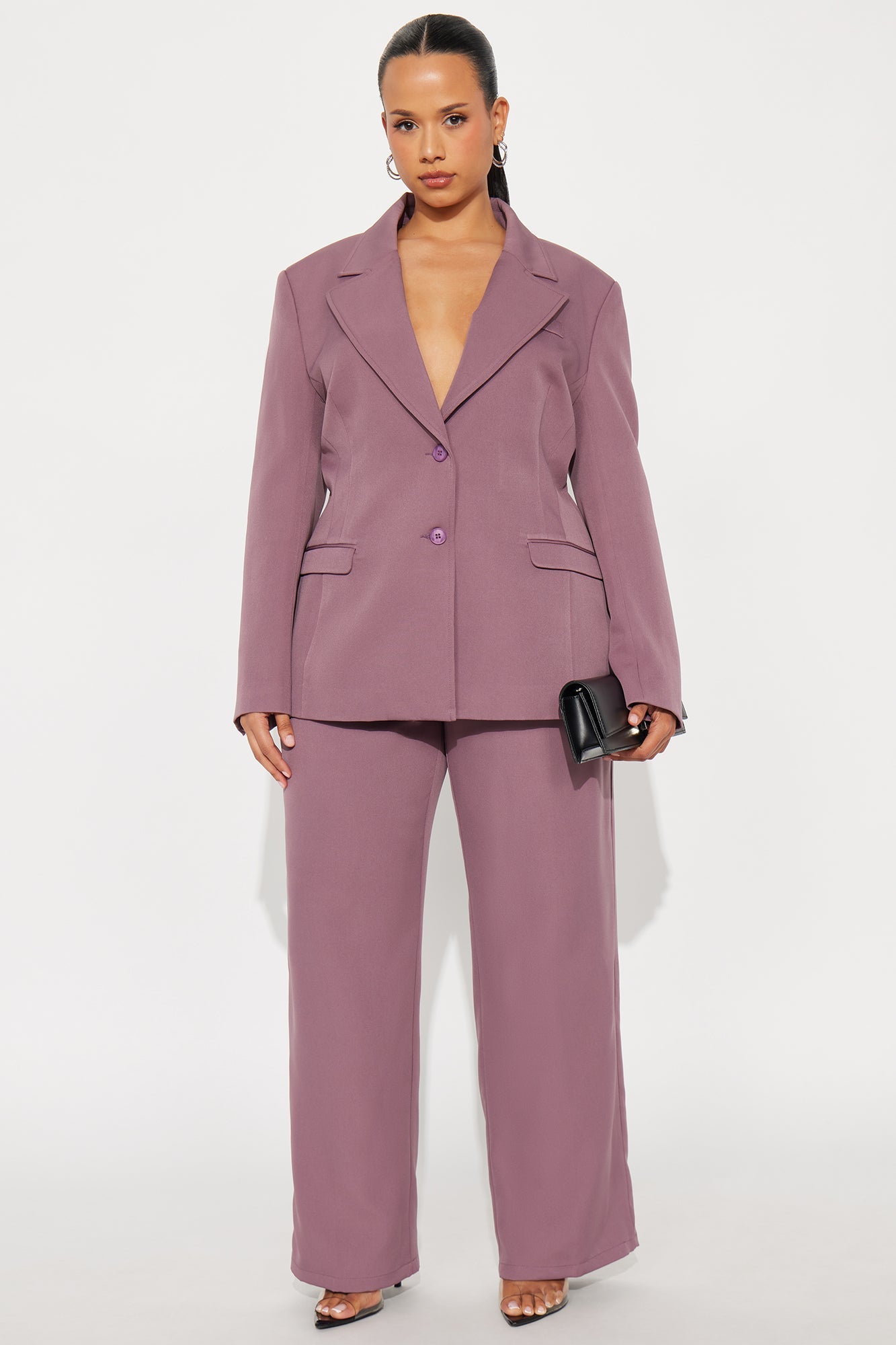 Kendall Hourglass Fitted Blazer - Orchid