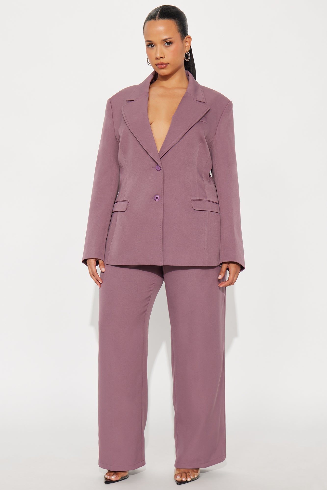 Kendall High Rise Trouser Pant - Orchid