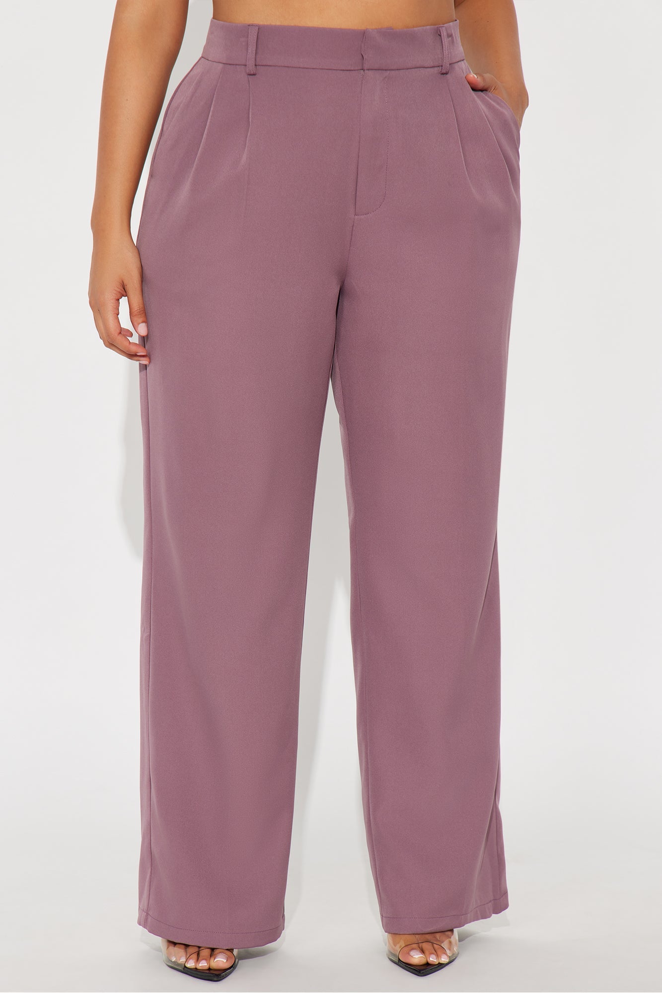 Kendall High Rise Trouser Pant - Orchid