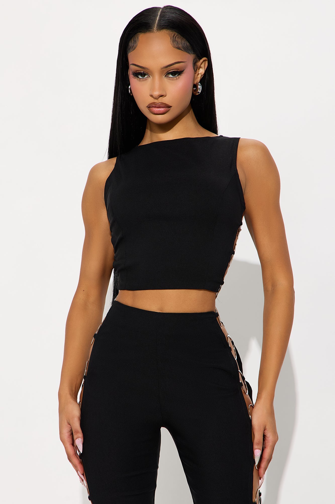 Hooked On You Pant Set - Black