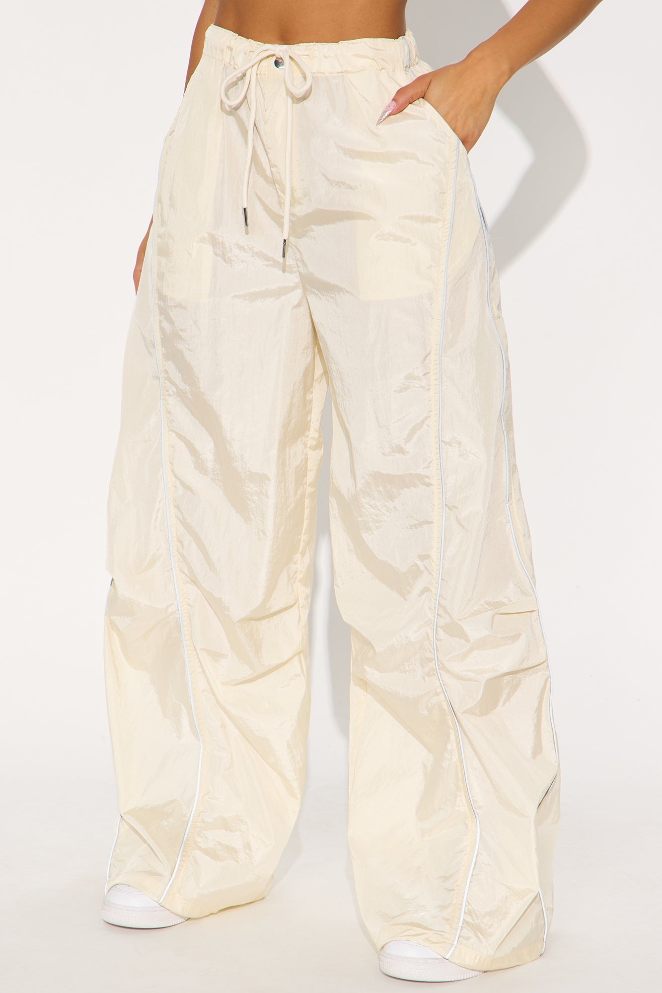Just My Vibe Jogger Track Pant 32″ - Cream