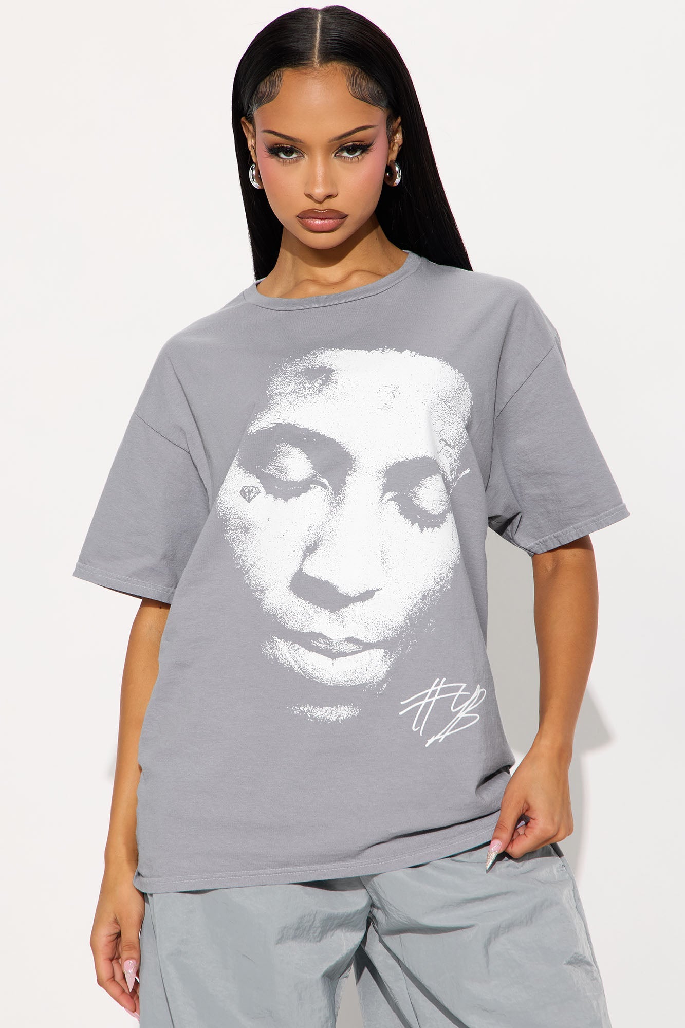 YoungBoy Energy Oversized Tee - Grey