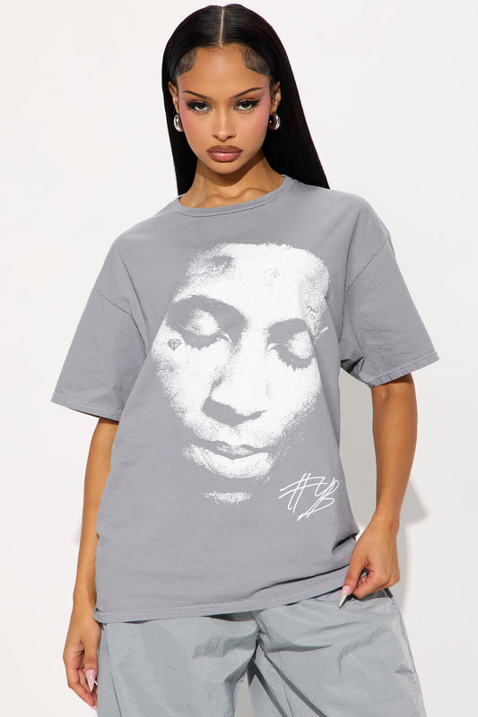 YoungBoy Energy Oversized Tee - Grey