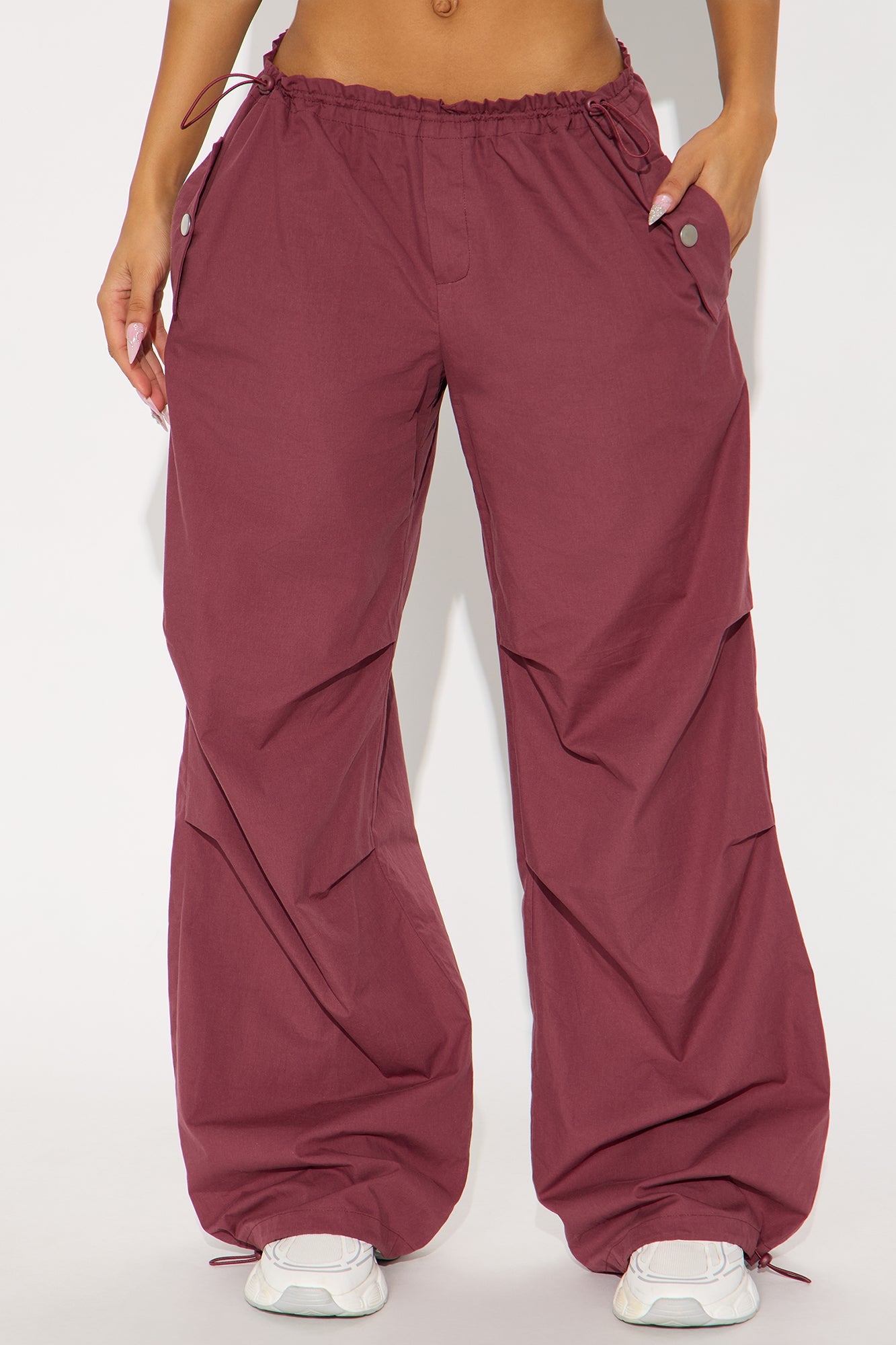 Street Smart Parachute Jogger - Wine