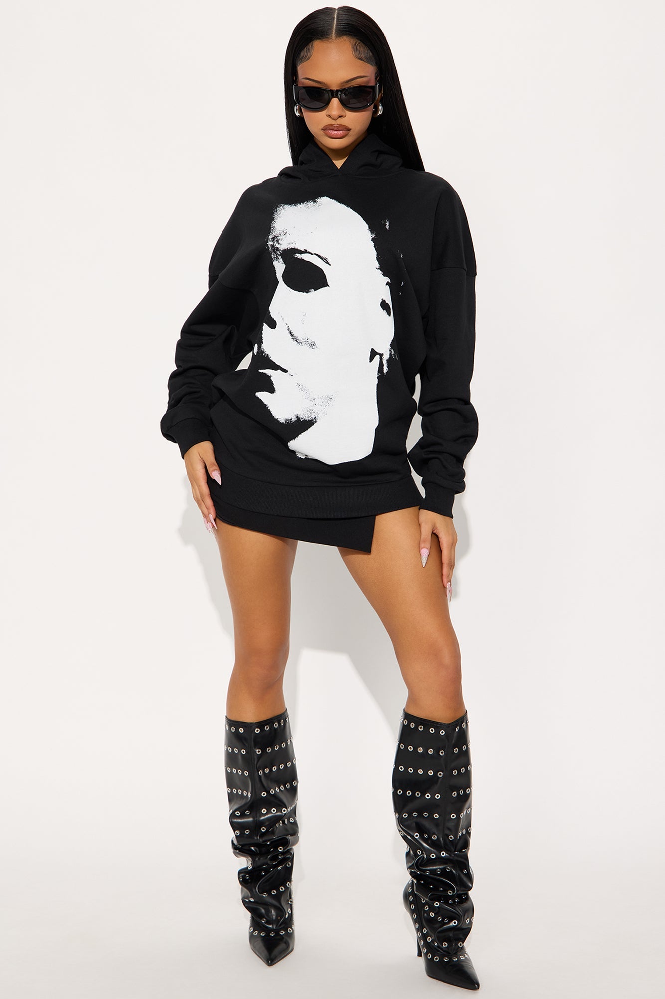 Michael Myers Halloween Fleece Hoodie - Black