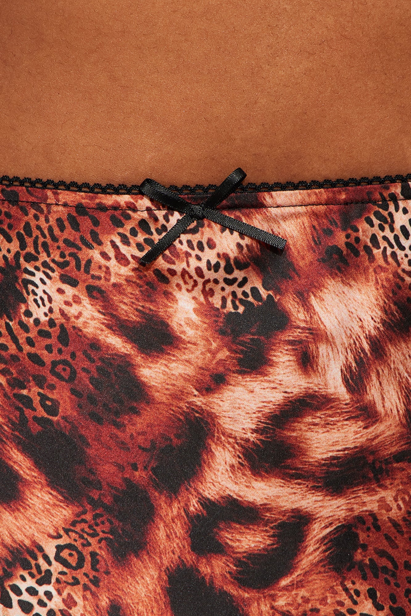 Don't Be Tempted Leopard Satin Maxi Skirt - Leopard