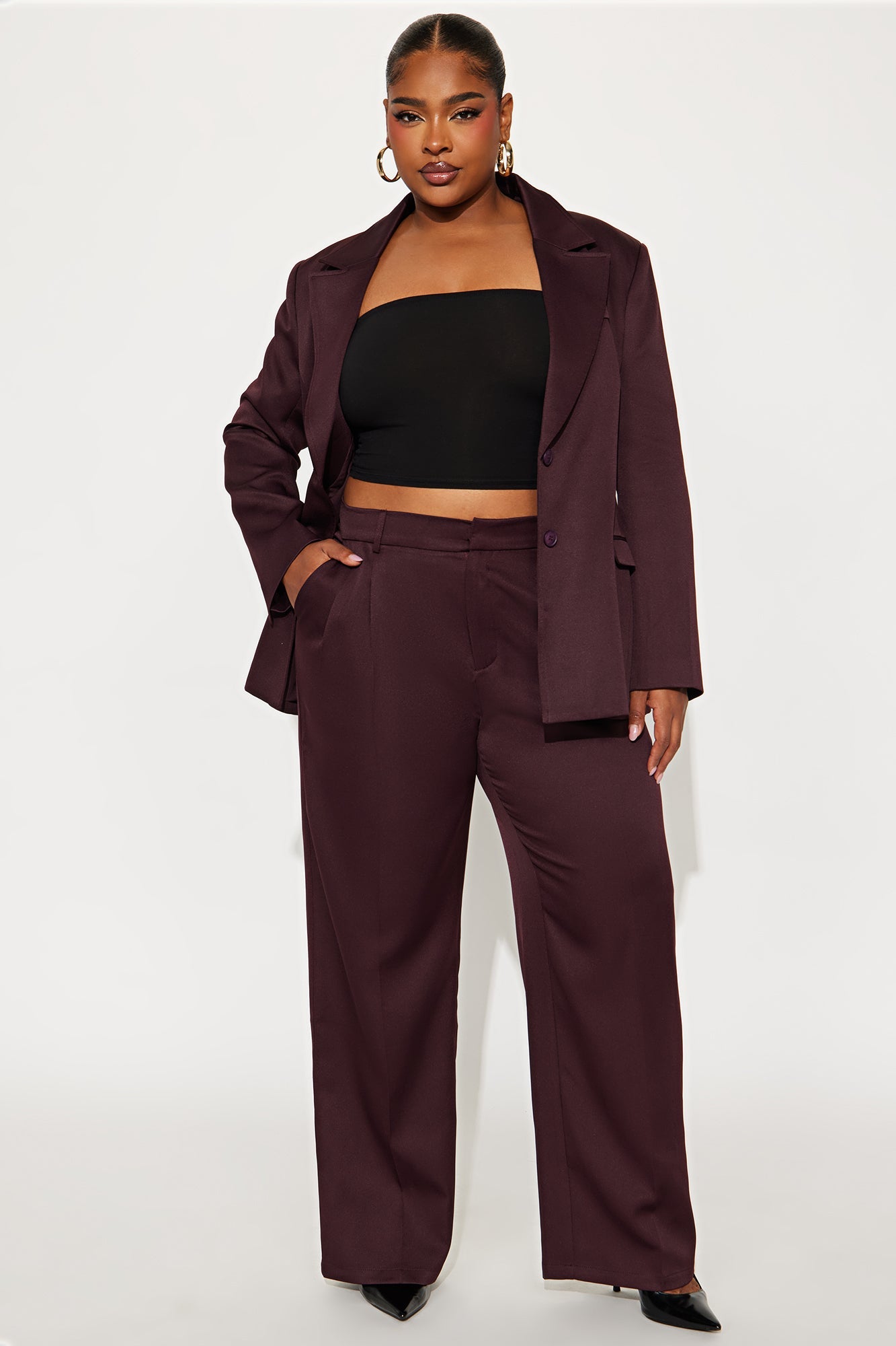 Kendall Hourglass Fitted Blazer - Chocolate