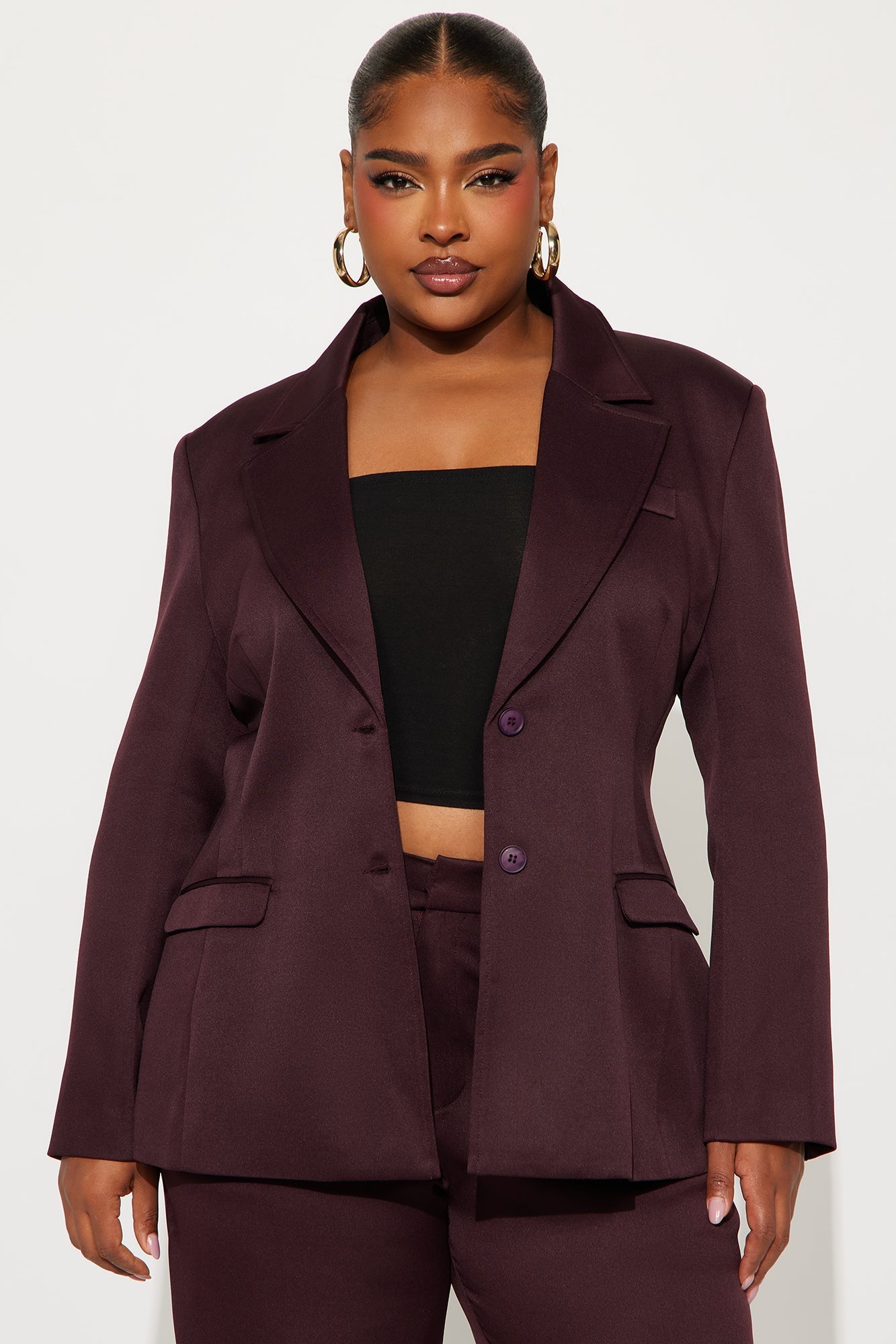 Kendall Hourglass Fitted Blazer - Chocolate