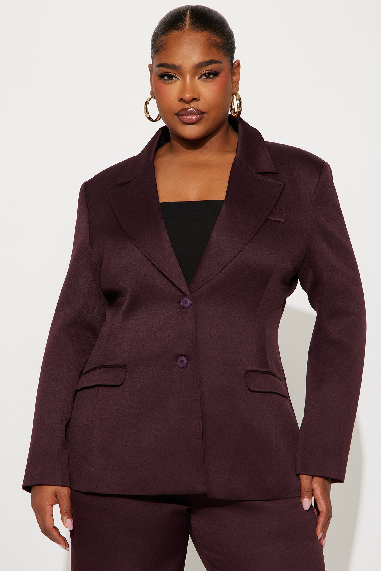 Kendall Hourglass Fitted Blazer - Chocolate
