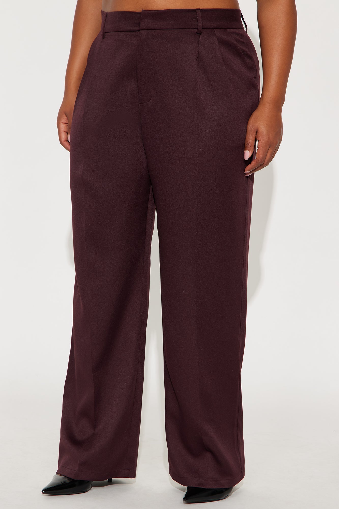 Kendall High Rise Trouser Pant - Chocolate