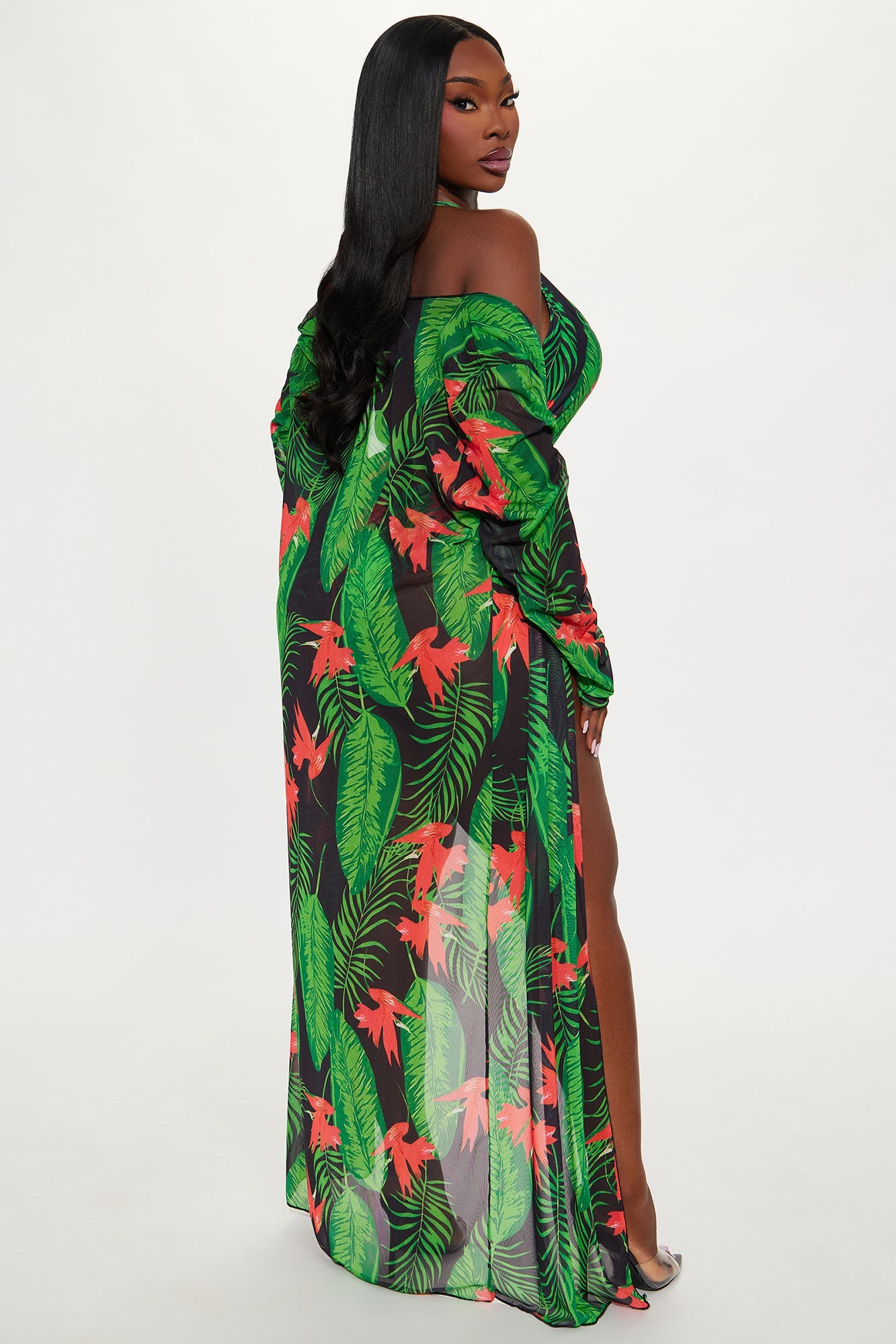 Nora 1 Piece Swimsuit Set - Black/combo