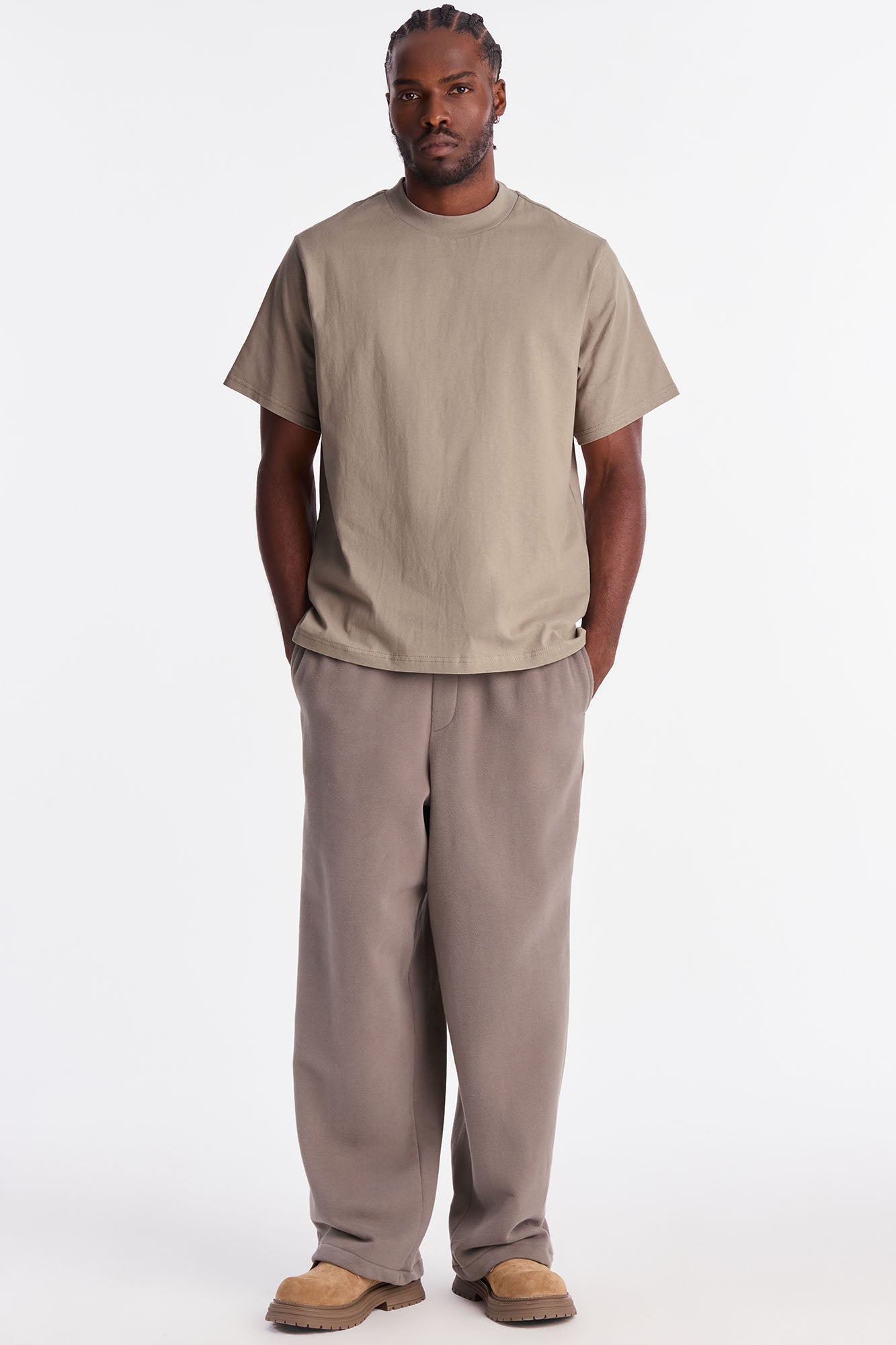 Oversized Heavyweight Tee 240GSM - Taupe