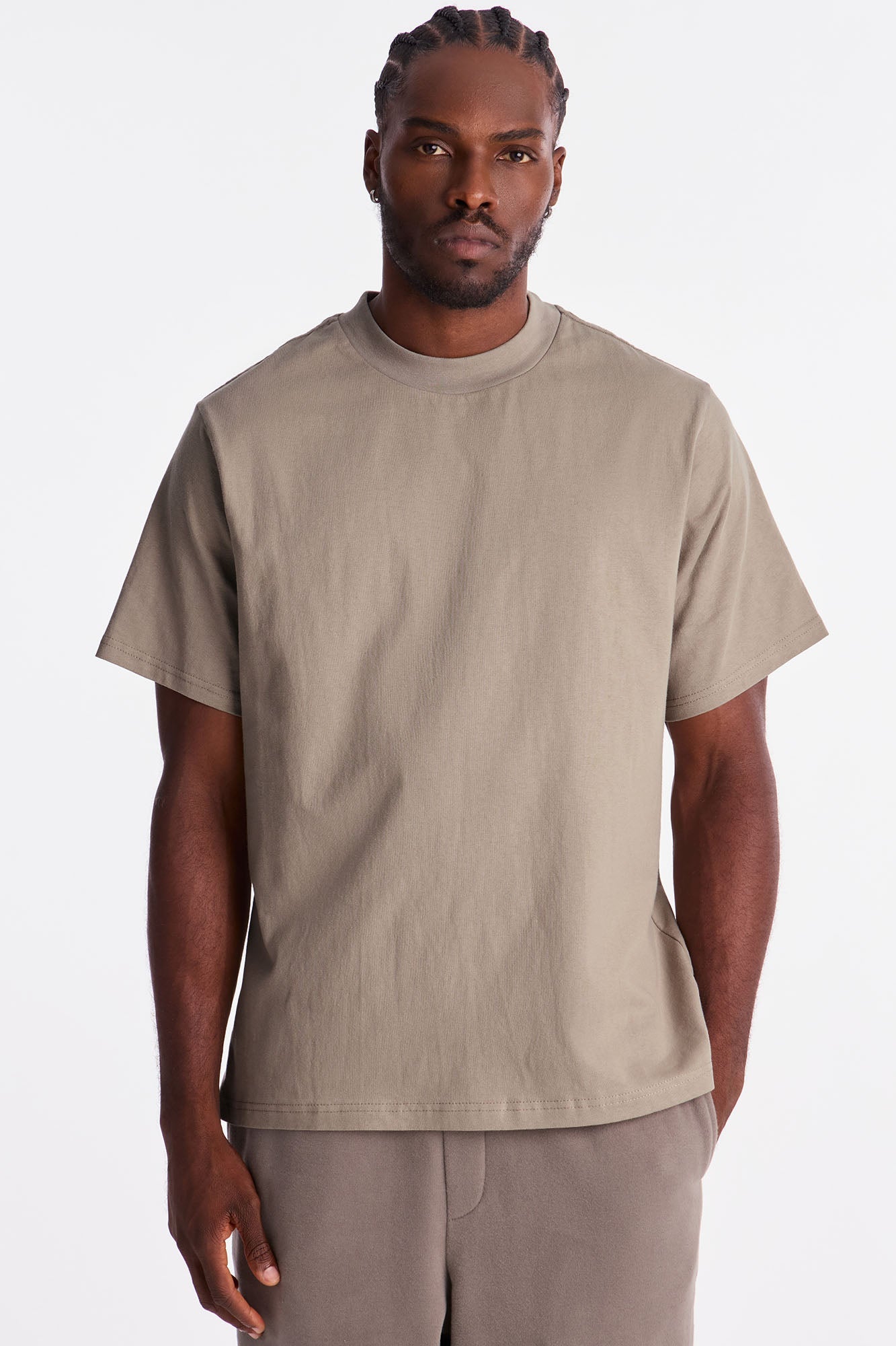 Oversized Heavyweight Tee 240GSM - Taupe