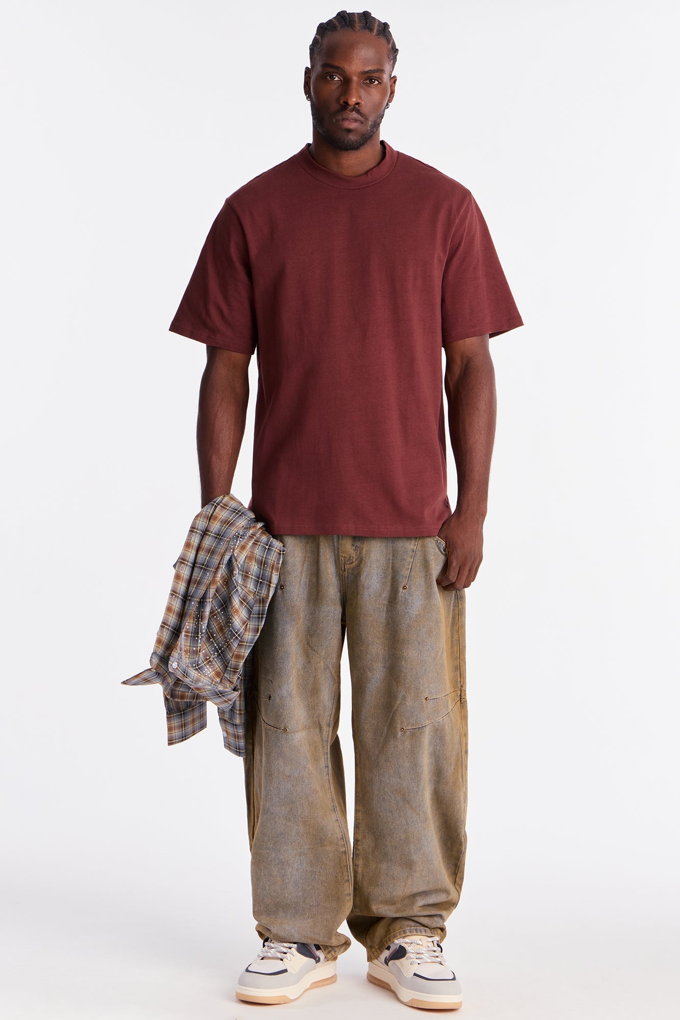 Oversized Heavyweight Tee 240GSM - Burgundy