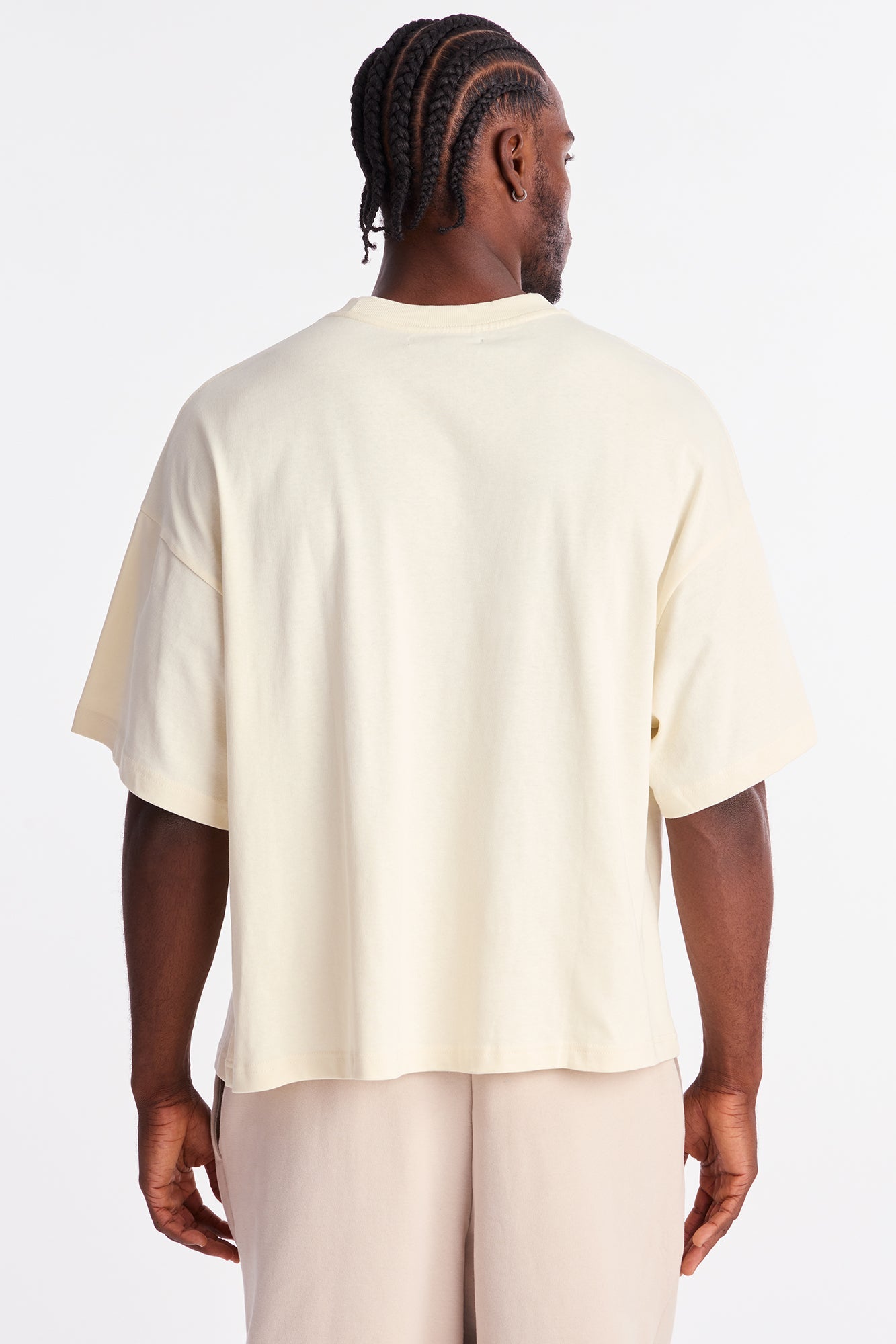 Boxy Heavyweight Tee 240GSM - Cream