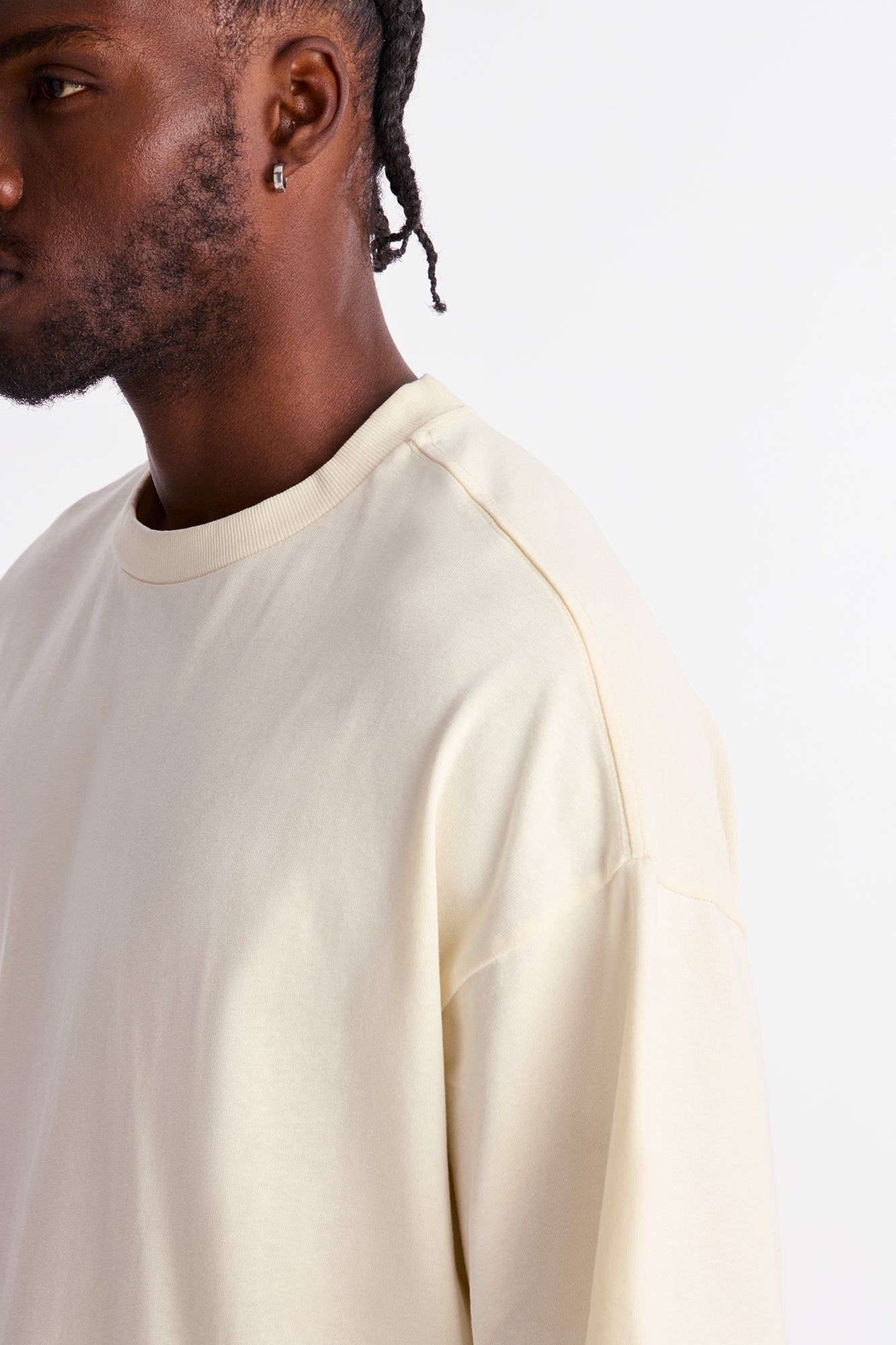 Boxy Heavyweight Tee 240GSM - Cream