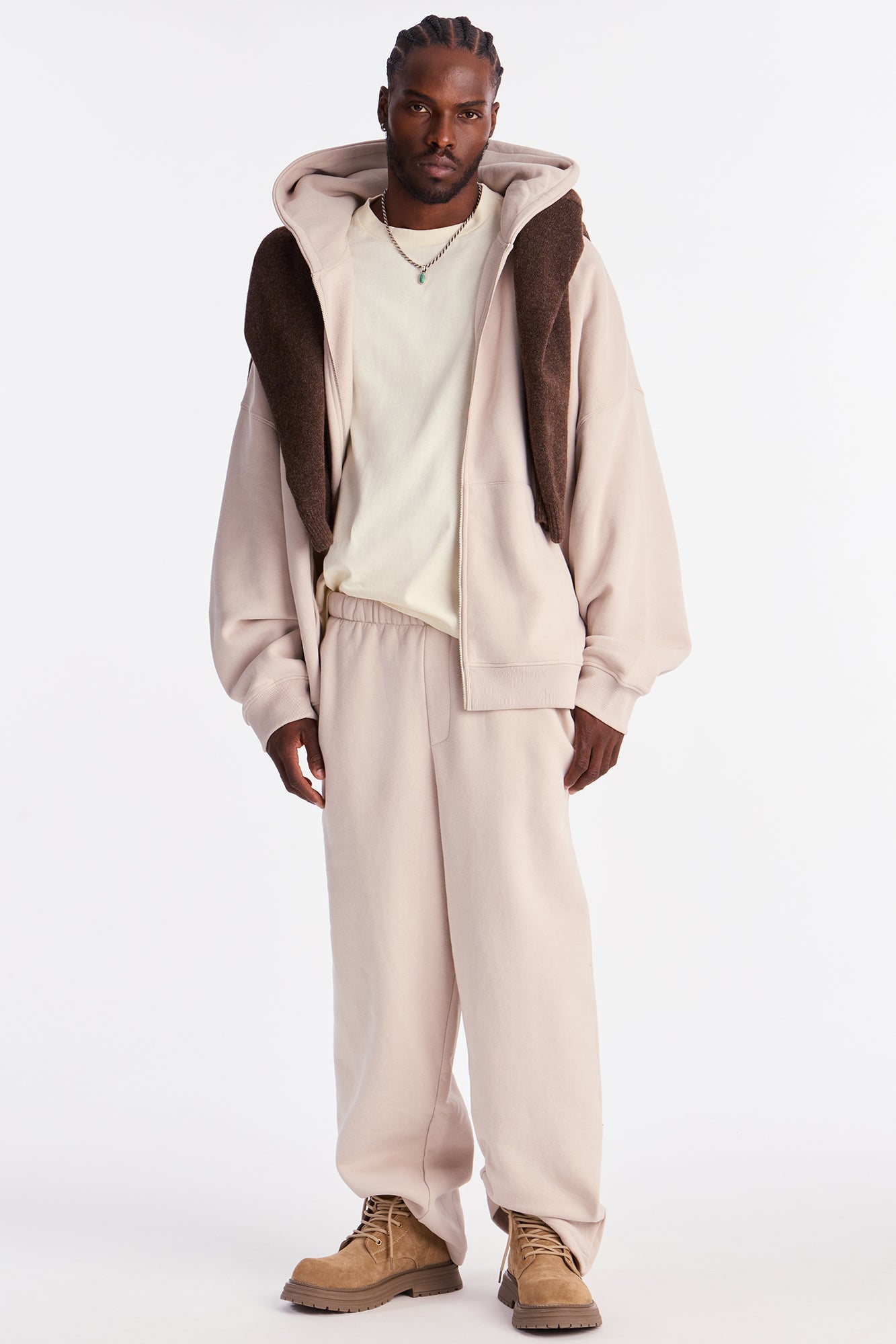 Boxy Heavyweight Tee 240GSM - Cream