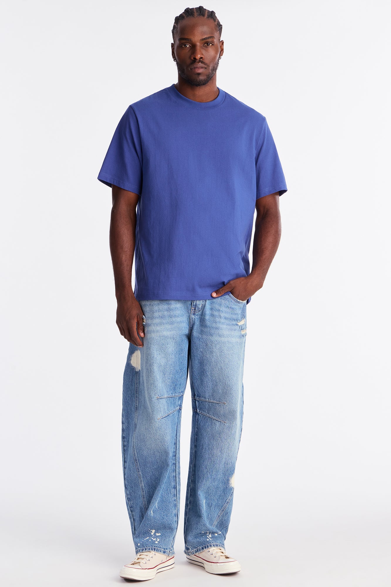 Oversized Heavyweight Tee 240GSM - Navy