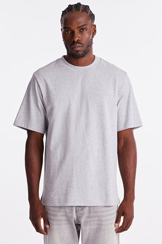 Oversized Heavyweight Tee 240GSM - Heather Grey
