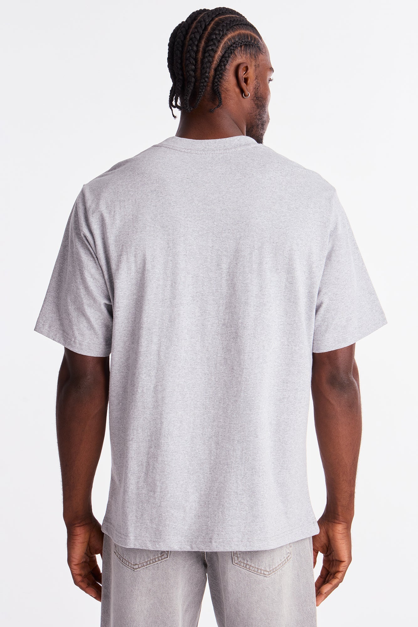 Oversized Heavyweight Tee 240GSM - Heather Grey