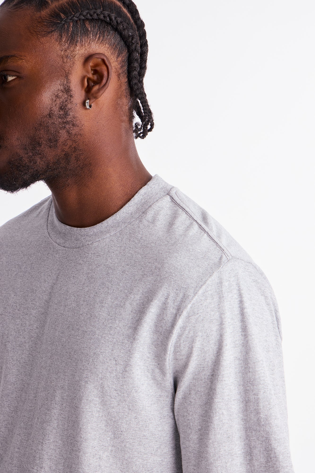 Oversized Heavyweight Tee 240GSM - Heather Grey