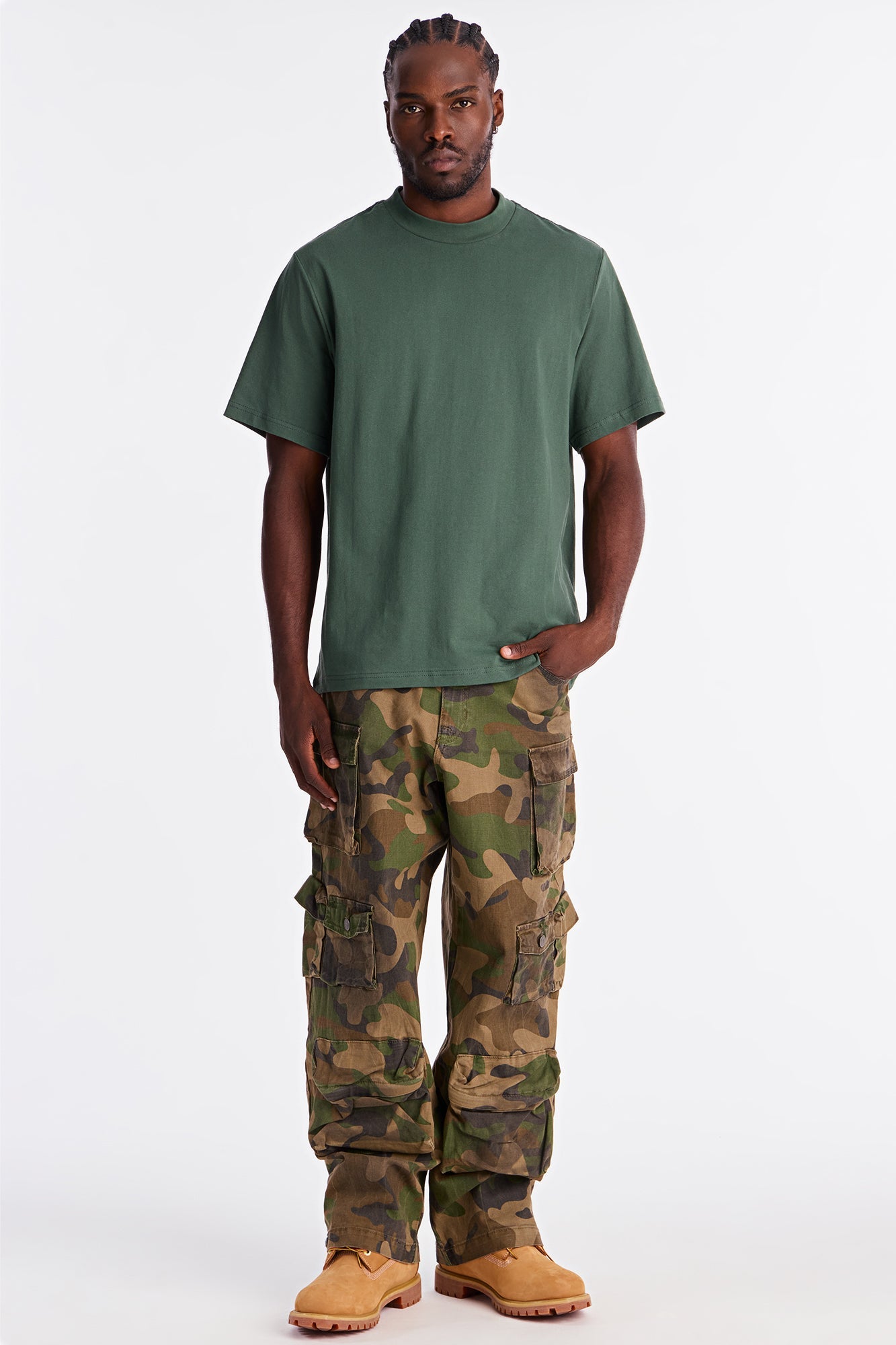 Oversized Heavyweight Tee 240GSM - Hunter